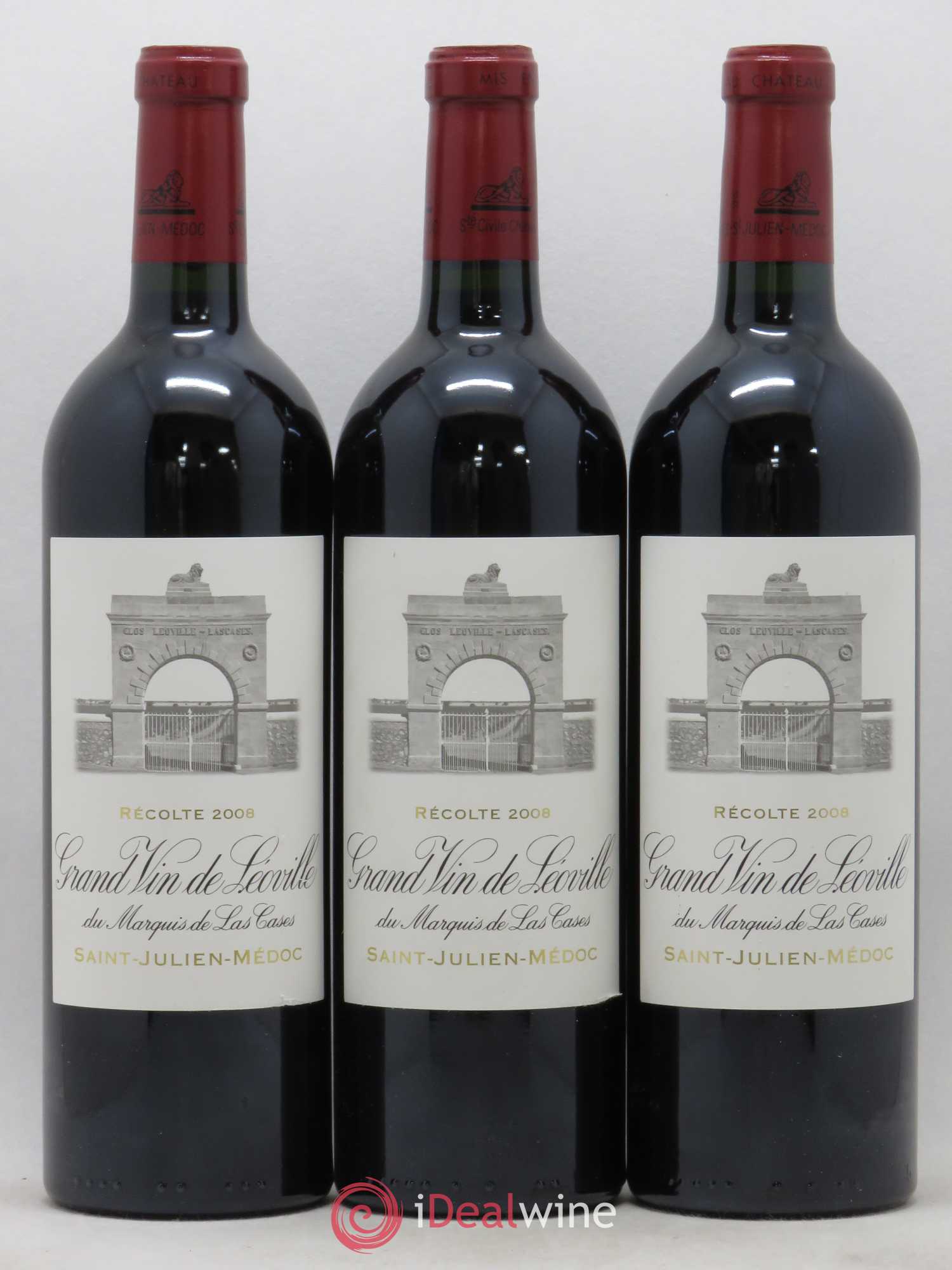 Château Léoville Las Cases 2ème Grand Cru Classé 2008 - Lot de 6 bouteilles - 2