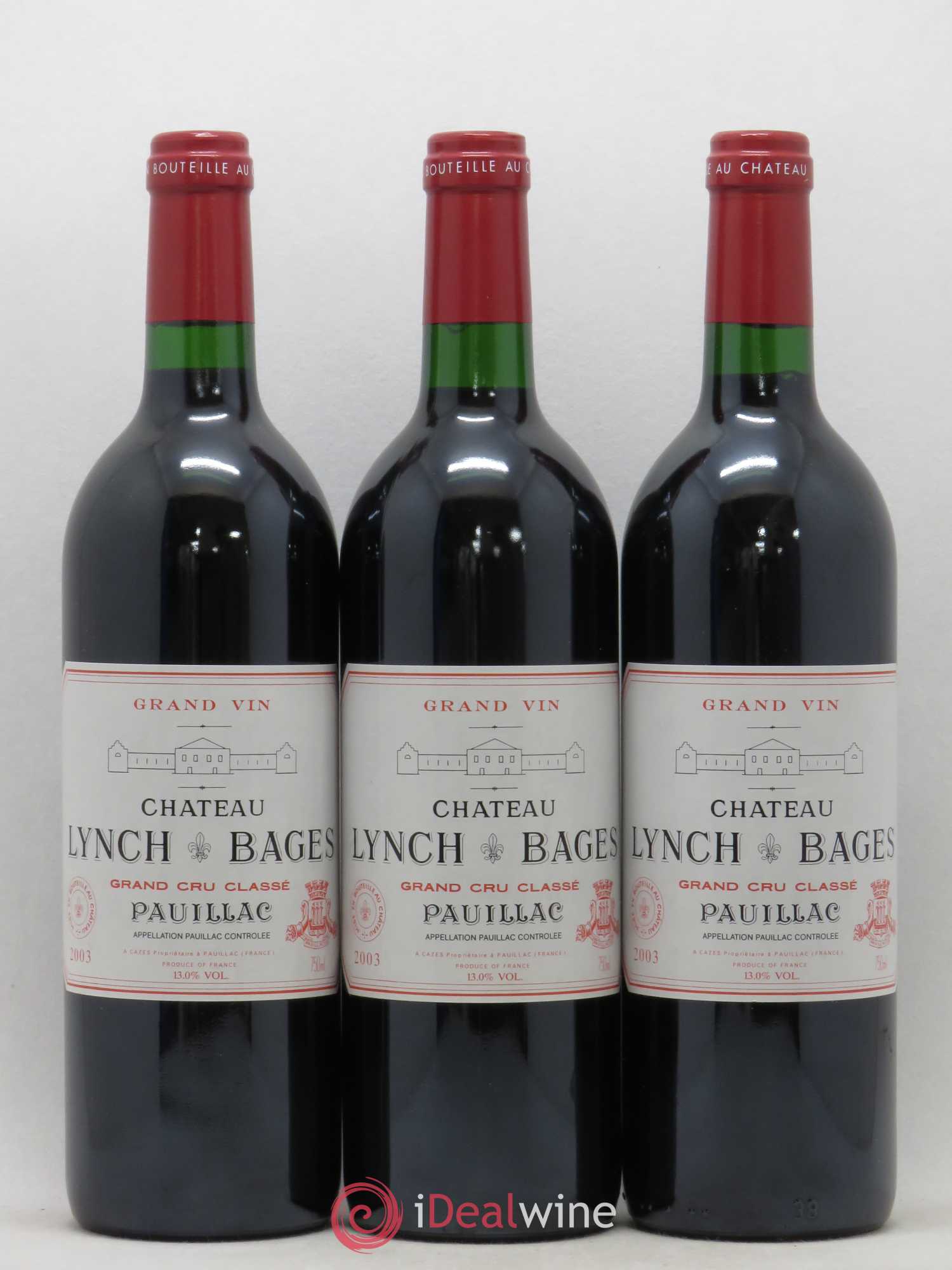 Château Lynch Bages 5ème Grand Cru Classé 2003 - Lot de 12 bouteilles - 2