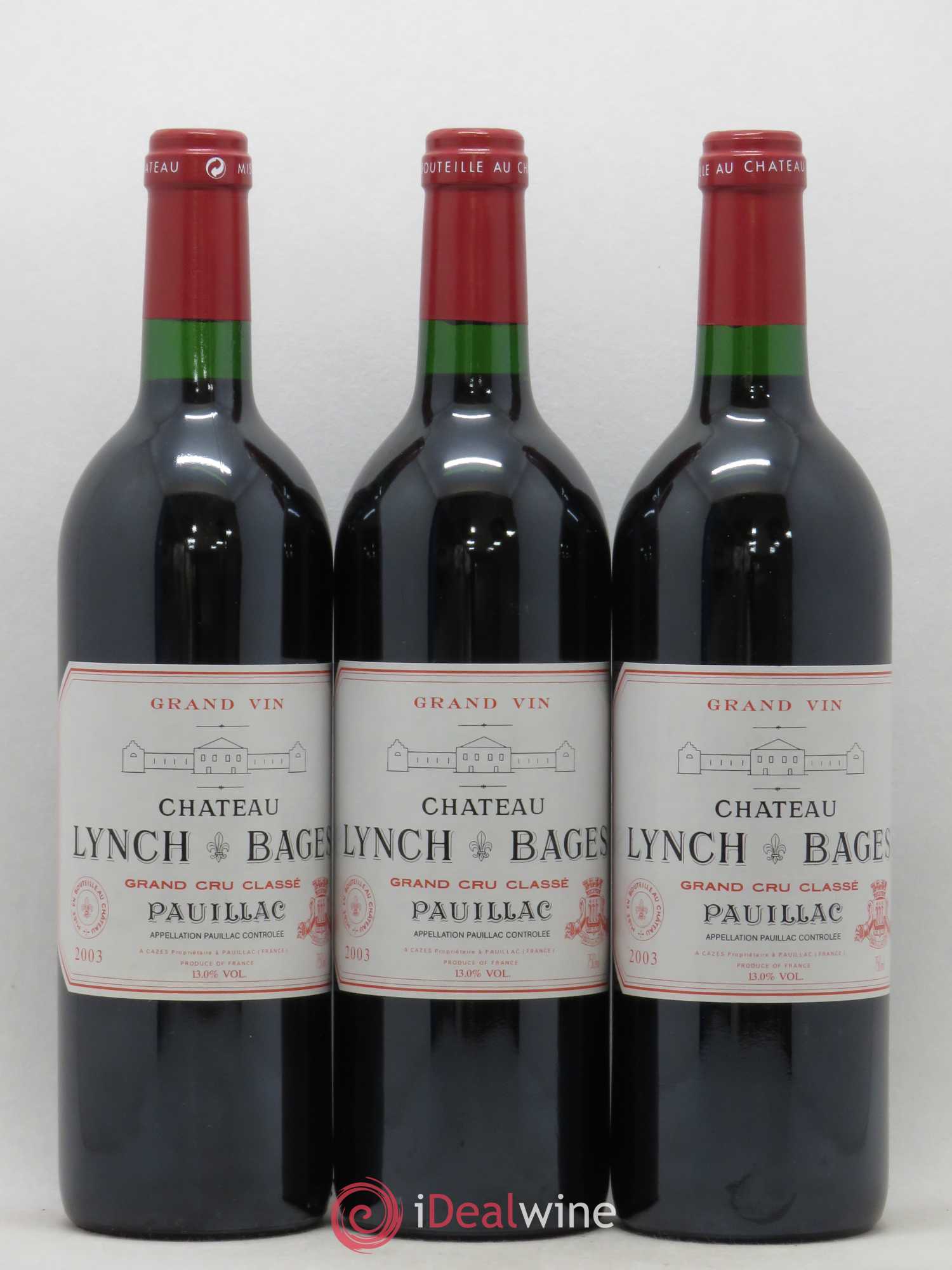 Château Lynch Bages 5ème Grand Cru Classé 2003 - Lot de 12 bouteilles - 3
