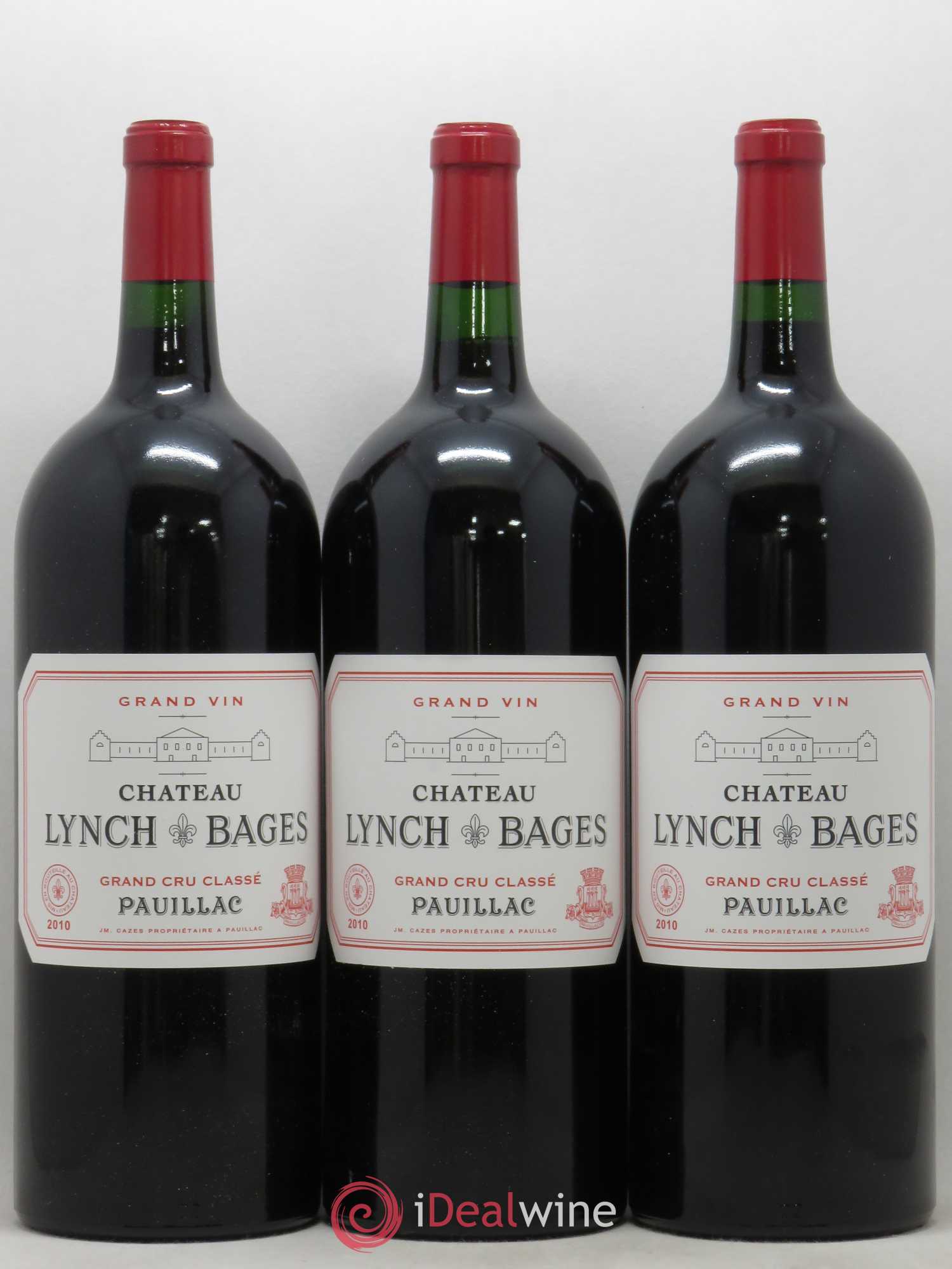 Château Lynch Bages 5ème Grand Cru Classé 2010 - Lot de 3 magnums - 0
