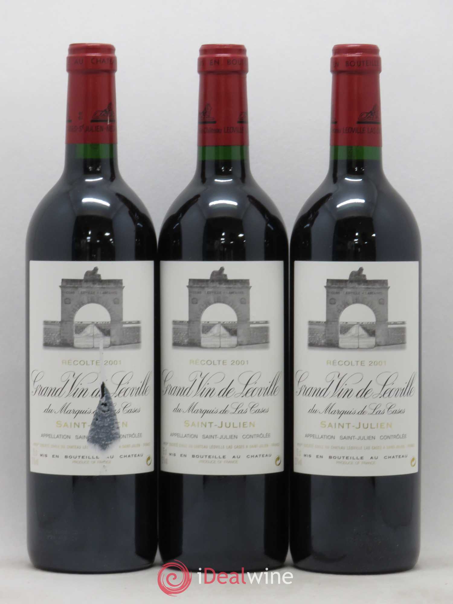 Château Léoville Las Cases 2ème Grand Cru Classé 2001 - Lot de 12 bouteilles - 1