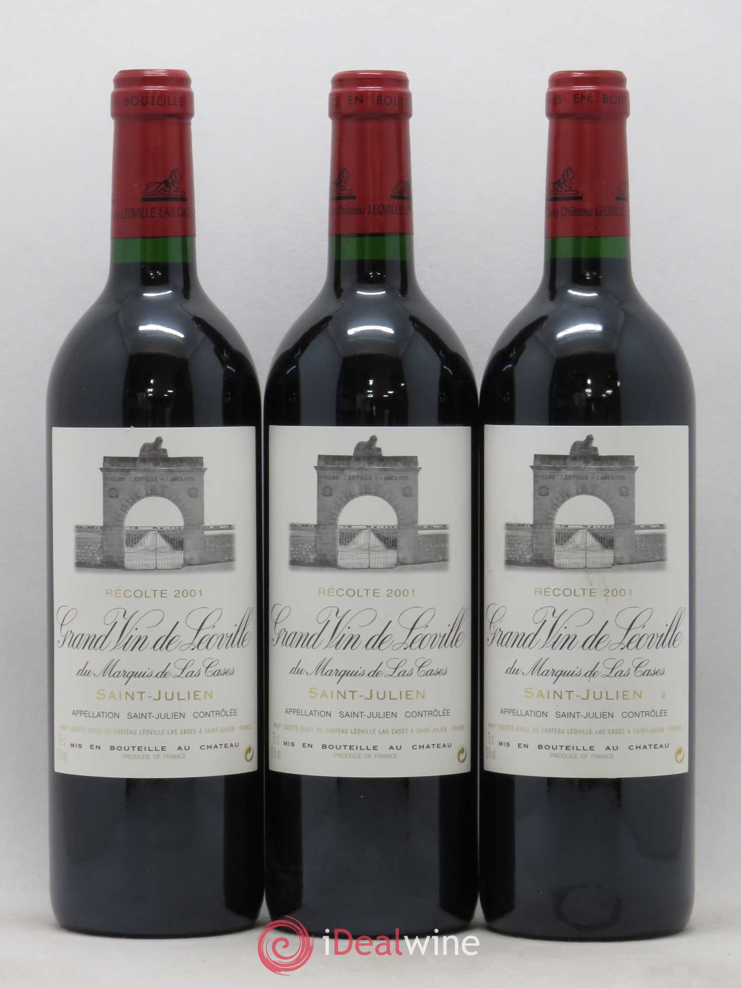 Château Léoville Las Cases 2ème Grand Cru Classé 2001 - Lot de 12 bouteilles - 2
