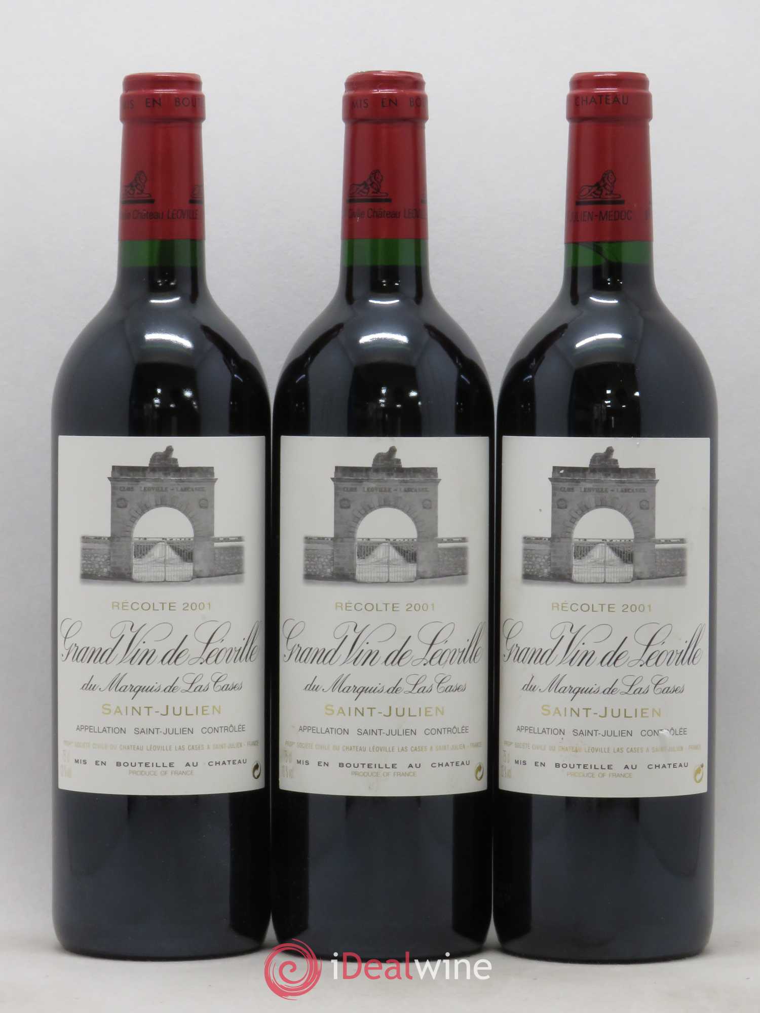 Château Léoville Las Cases 2ème Grand Cru Classé 2001 - Lot de 12 bouteilles - 3
