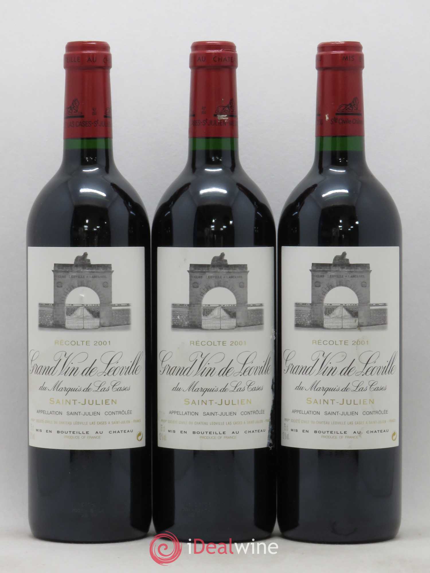 Château Léoville Las Cases 2ème Grand Cru Classé 2001 - Lot de 12 bouteilles - 4