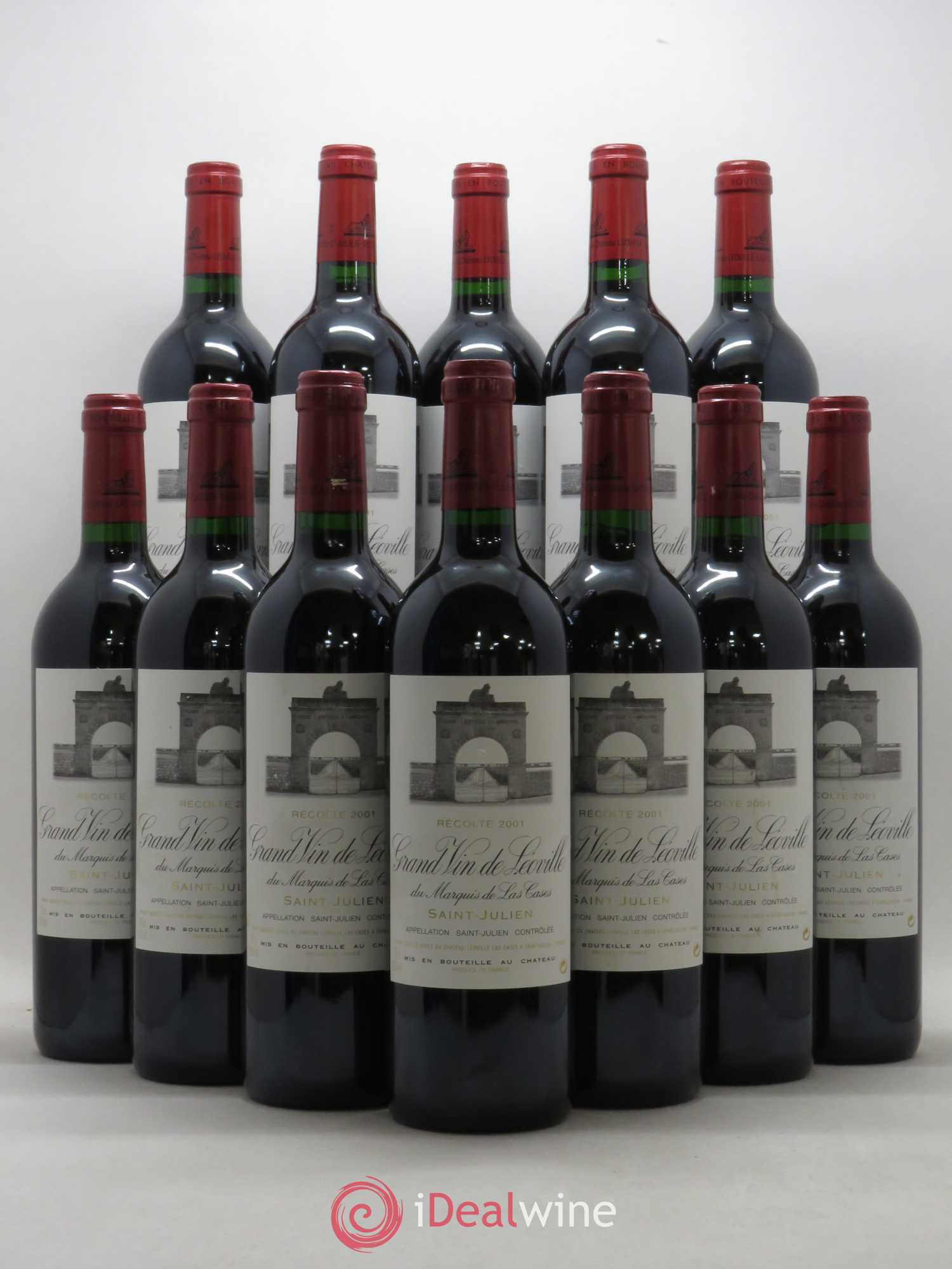 Château Léoville Las Cases 2ème Grand Cru Classé 2001 - Lot de 12 bouteilles - 0
