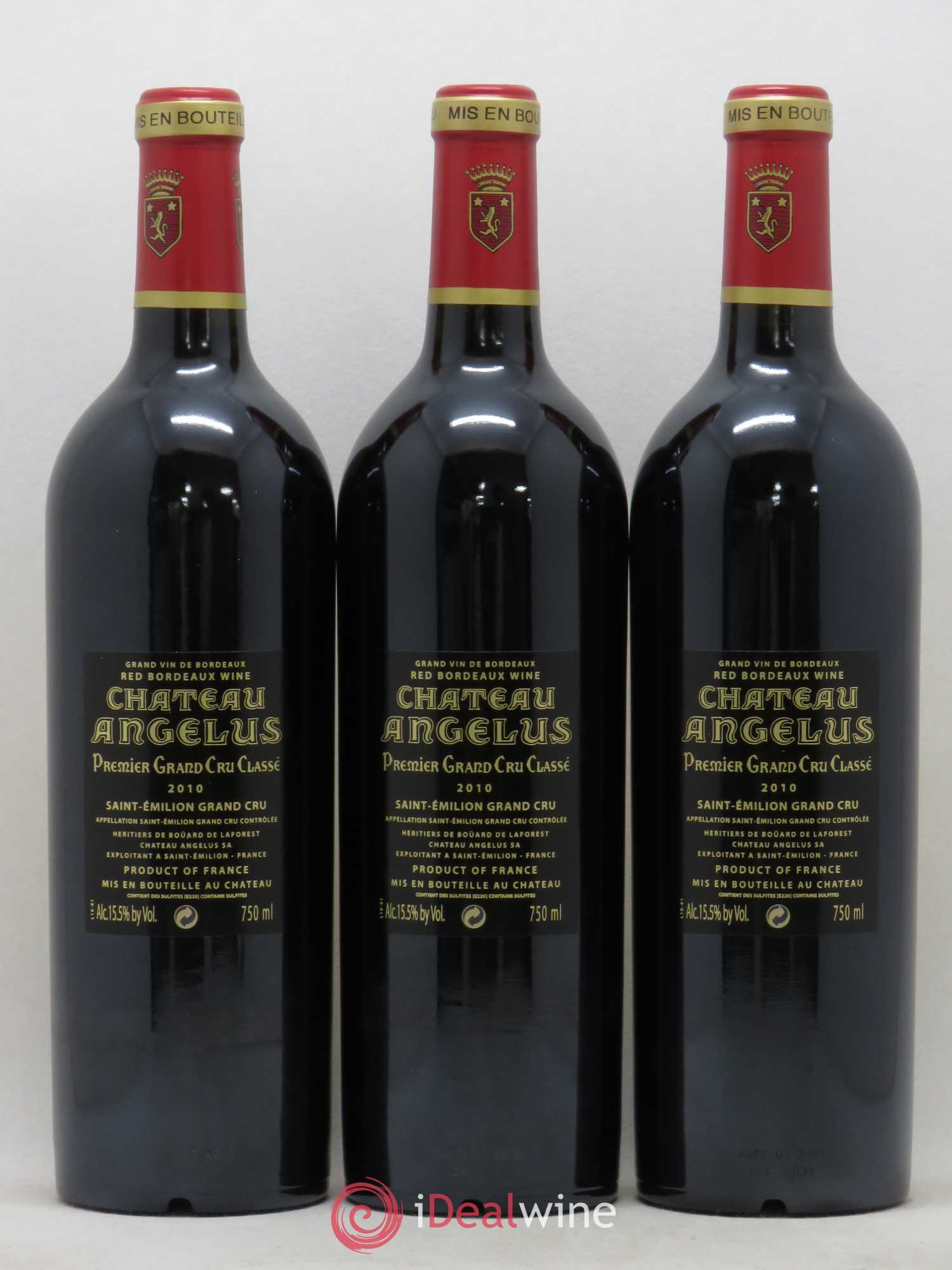 Château Angélus 1er Grand Cru Classé A 2010 - Lot de 6 bouteilles - 2