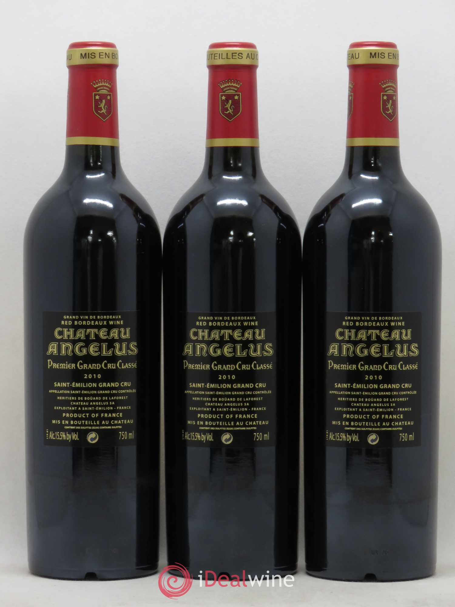 Château Angélus 1er Grand Cru Classé A 2010 - Lot de 6 bouteilles - 4