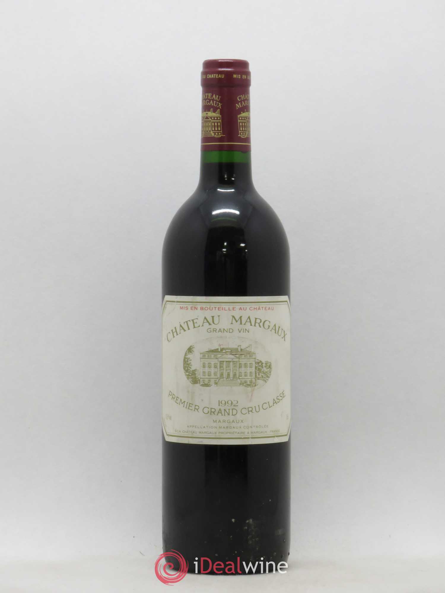 Château Margaux 1er Grand Cru Classé 1992 - Lot de 1 bouteille - 0