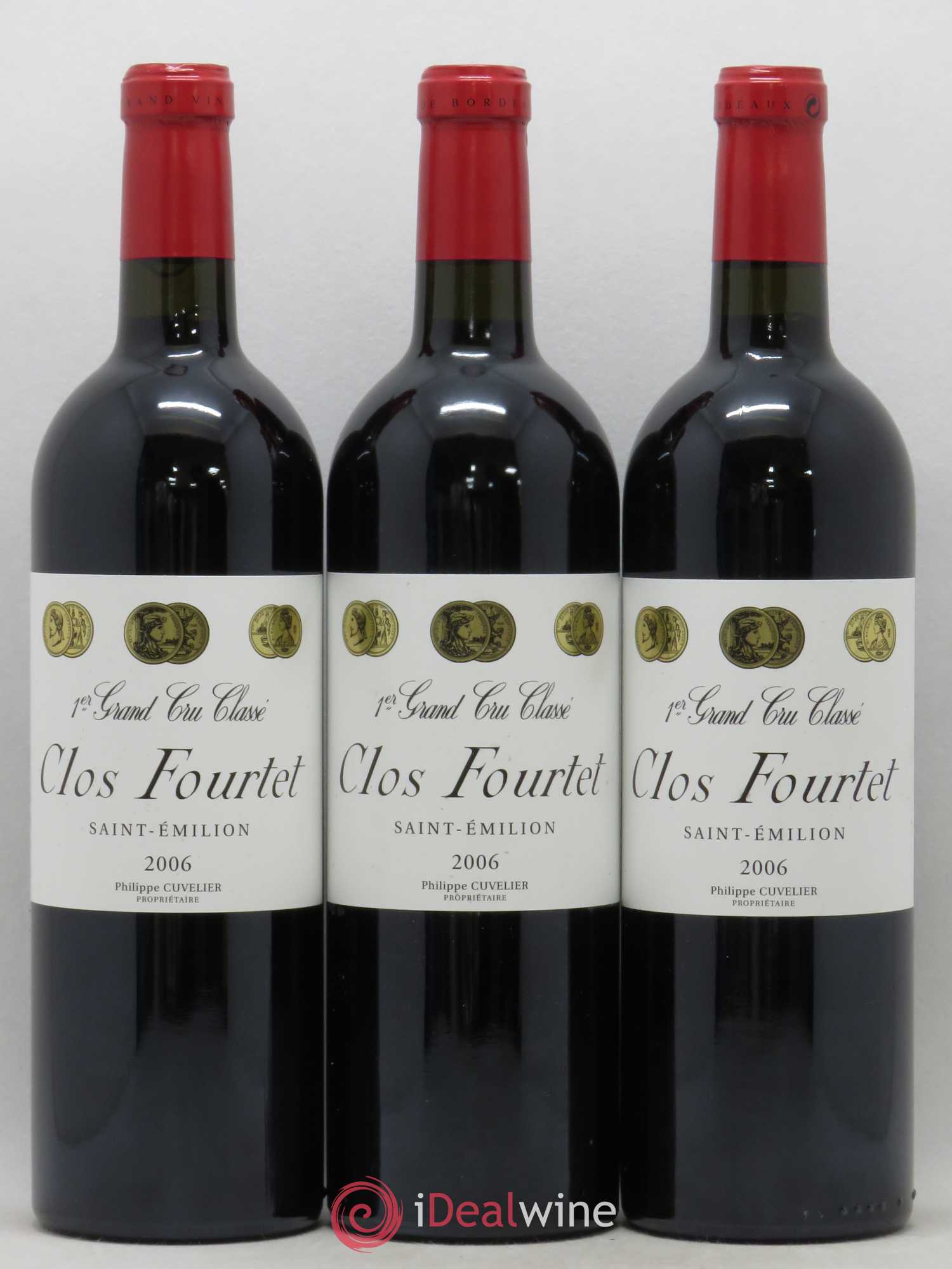 Clos Fourtet 1er Grand Cru Classé B 2006 - Lot de 3 bouteilles - 0