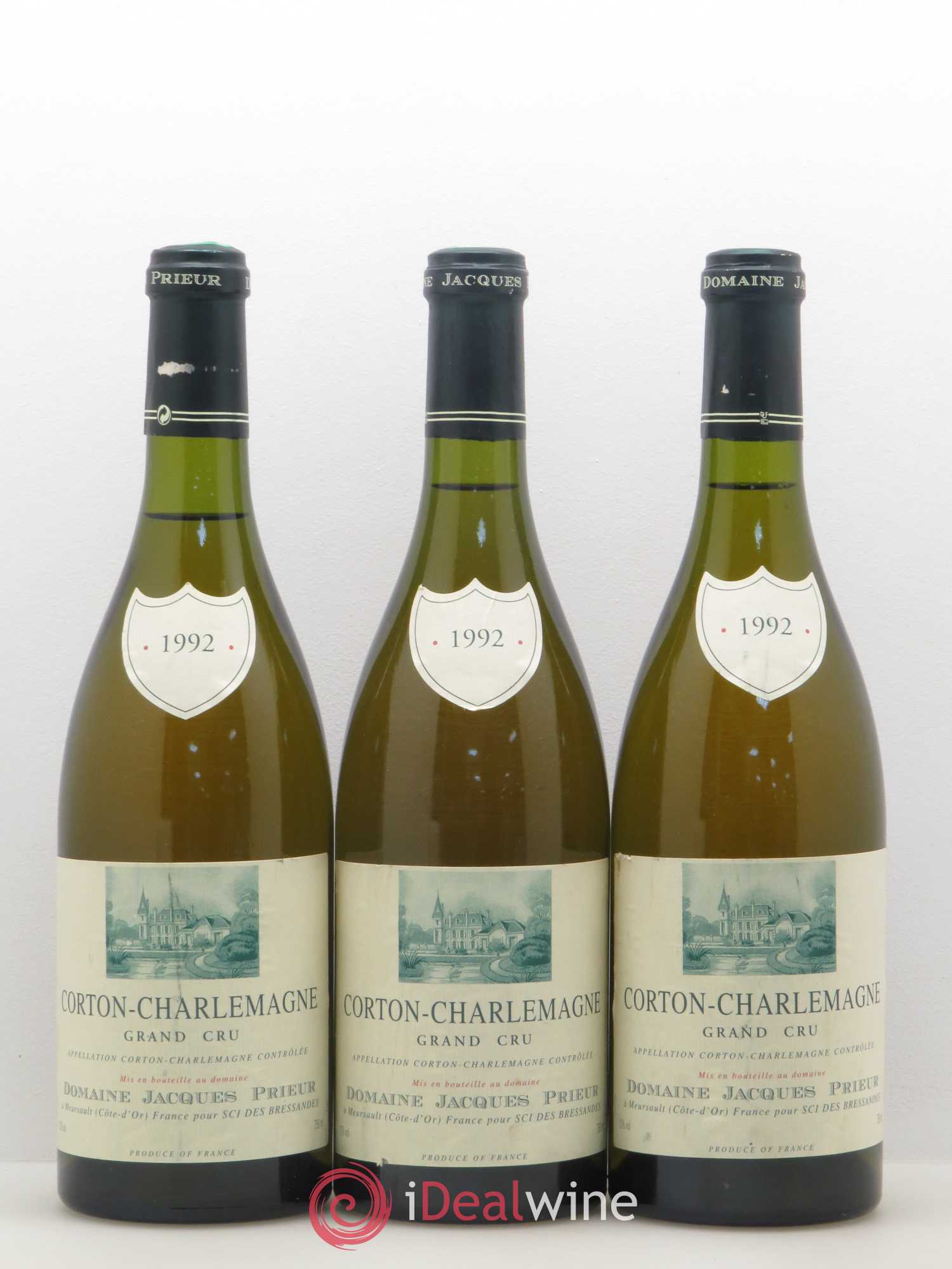 Corton-Charlemagne Grand Cru Jacques Prieur (Domaine) 1992 - Lot de 3 bouteilles - 0