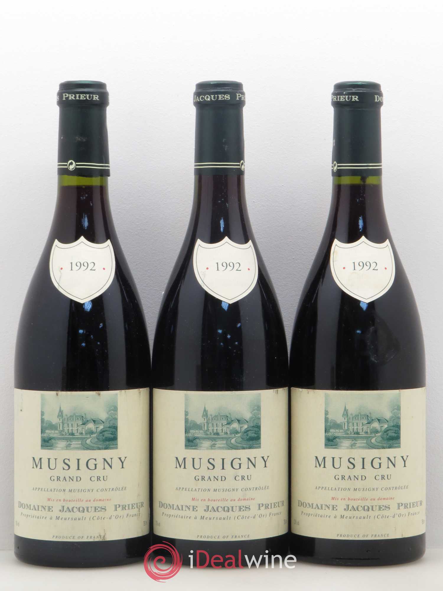 Musigny Grand Cru Jacques Prieur (Domaine) 1992 - Lot de 3 bouteilles - 0