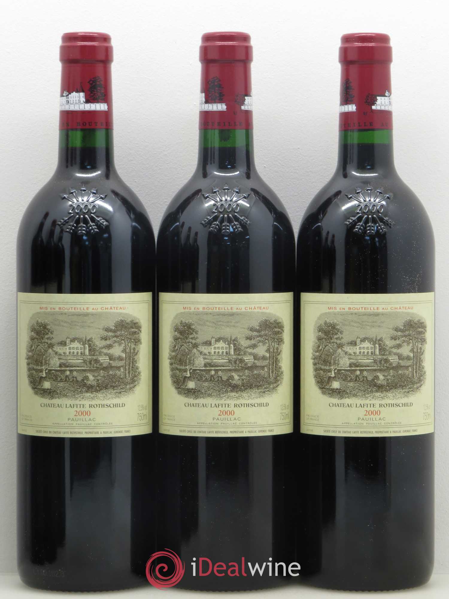 Château Lafite Rothschild 1er Grand Cru Classé 2000 - Lot de 6 bouteilles - 1