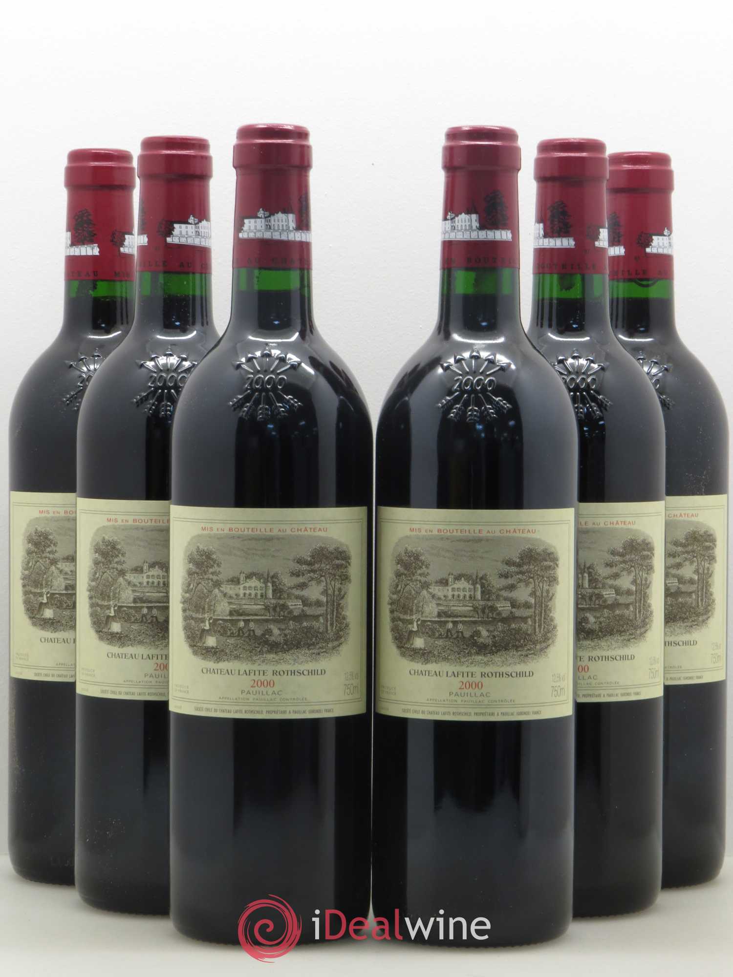 Château Lafite Rothschild 1er Grand Cru Classé 2000 - Lot de 6 bouteilles - 0