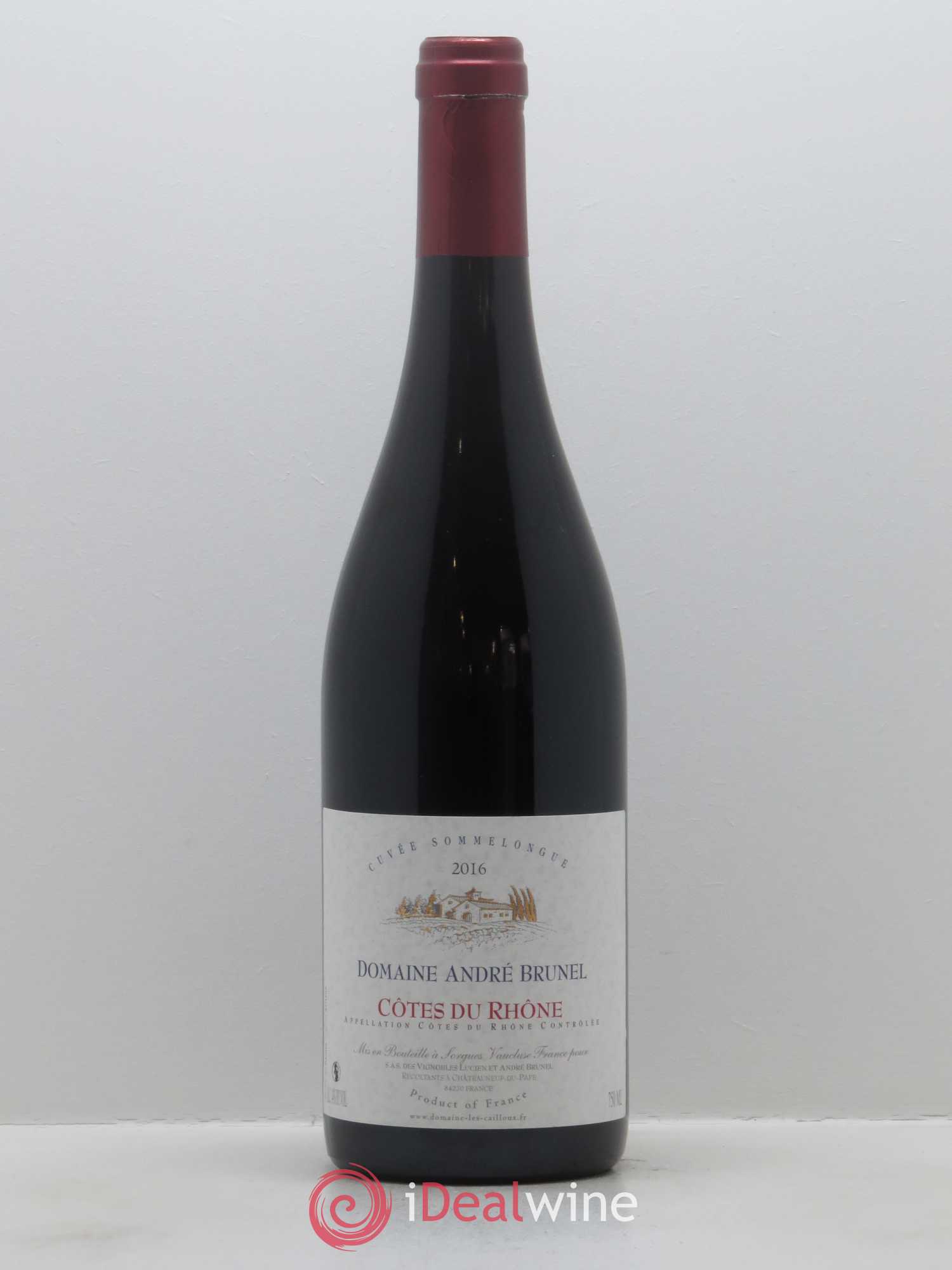 Côtes-du-Rhône Sommelongue André Brunel 2016 - Lot de 1 bouteille - 0