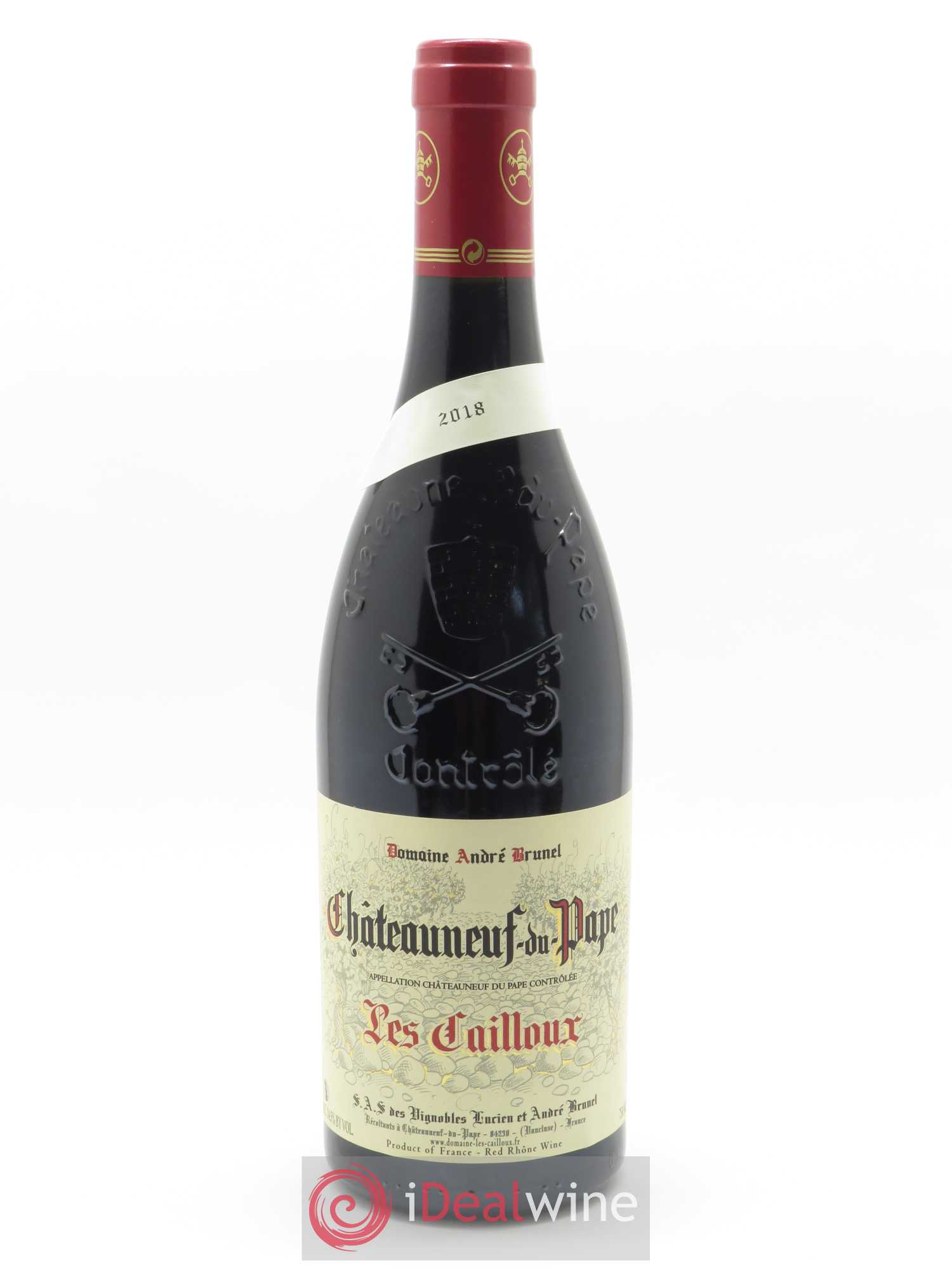 Châteauneuf-du-Pape Les Cailloux André Brunel 2018 - Lot de 1 bouteille - 0