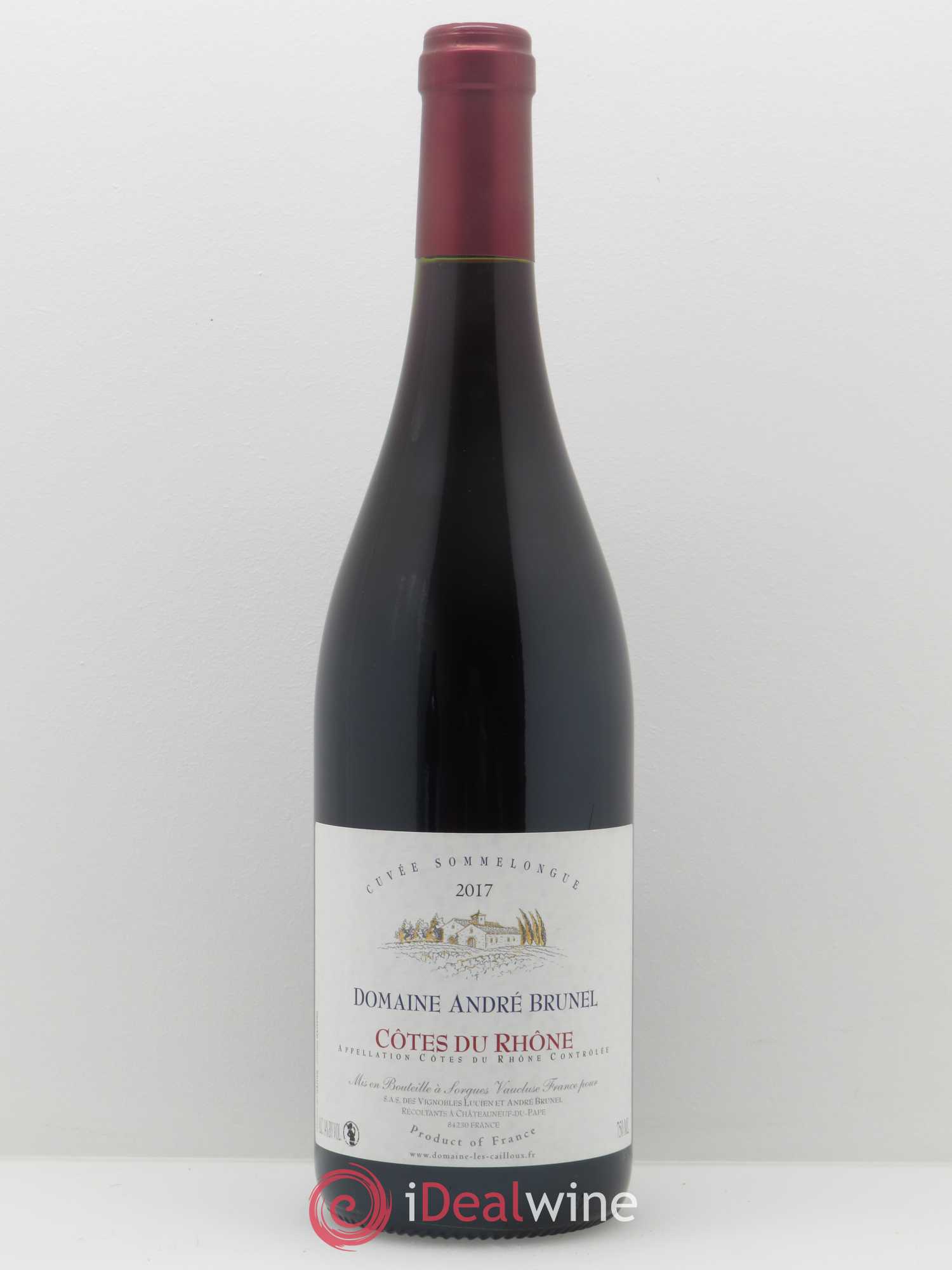 Côtes-du-Rhône Sommelongue André Brunel 2017 - Lot de 1 bouteille - 0