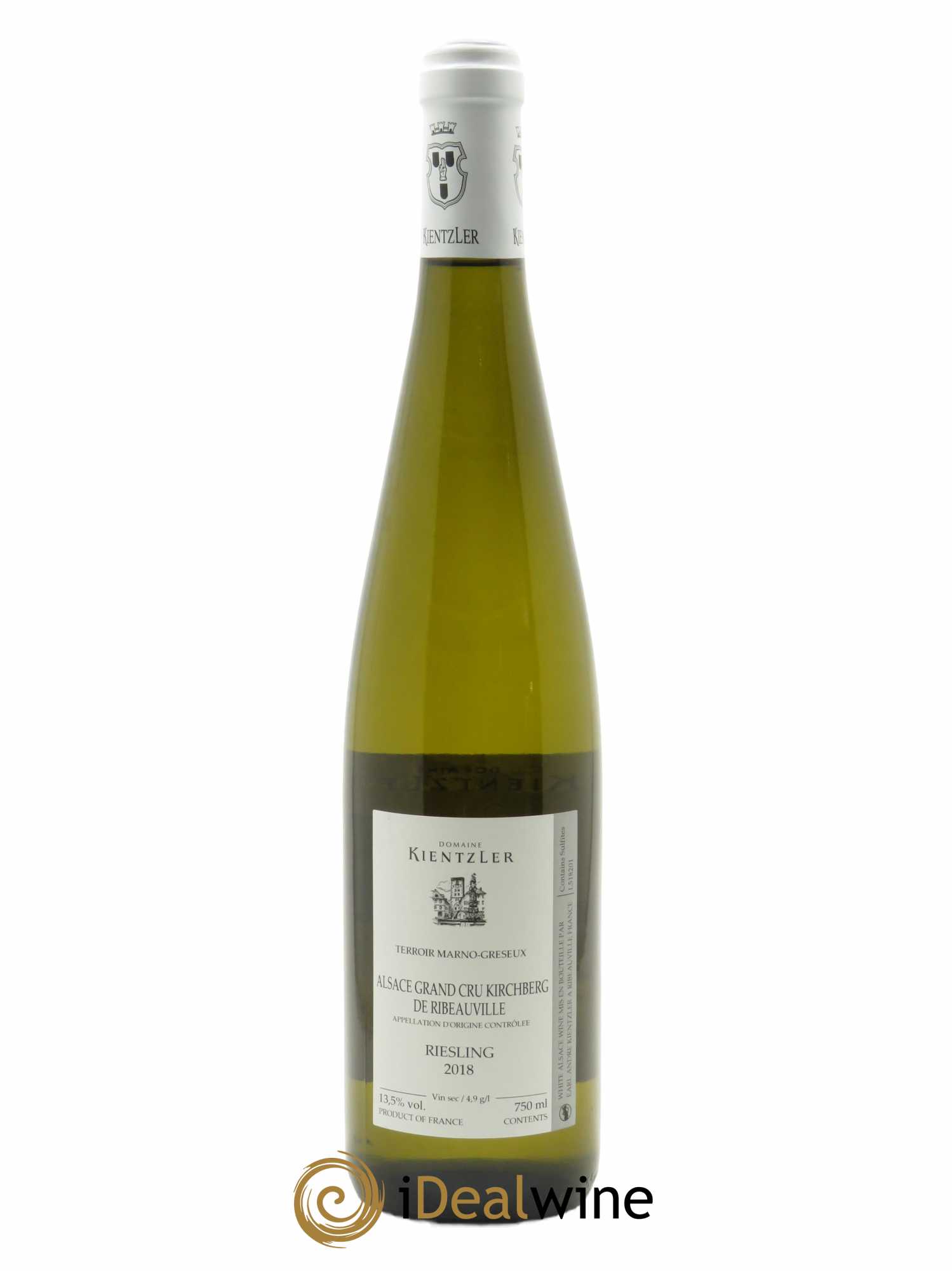 Alsace Riesling Grand Cru Kirchberg De Ribeauvillé Kientzler 2018 - Lot de 1 bouteille - 1