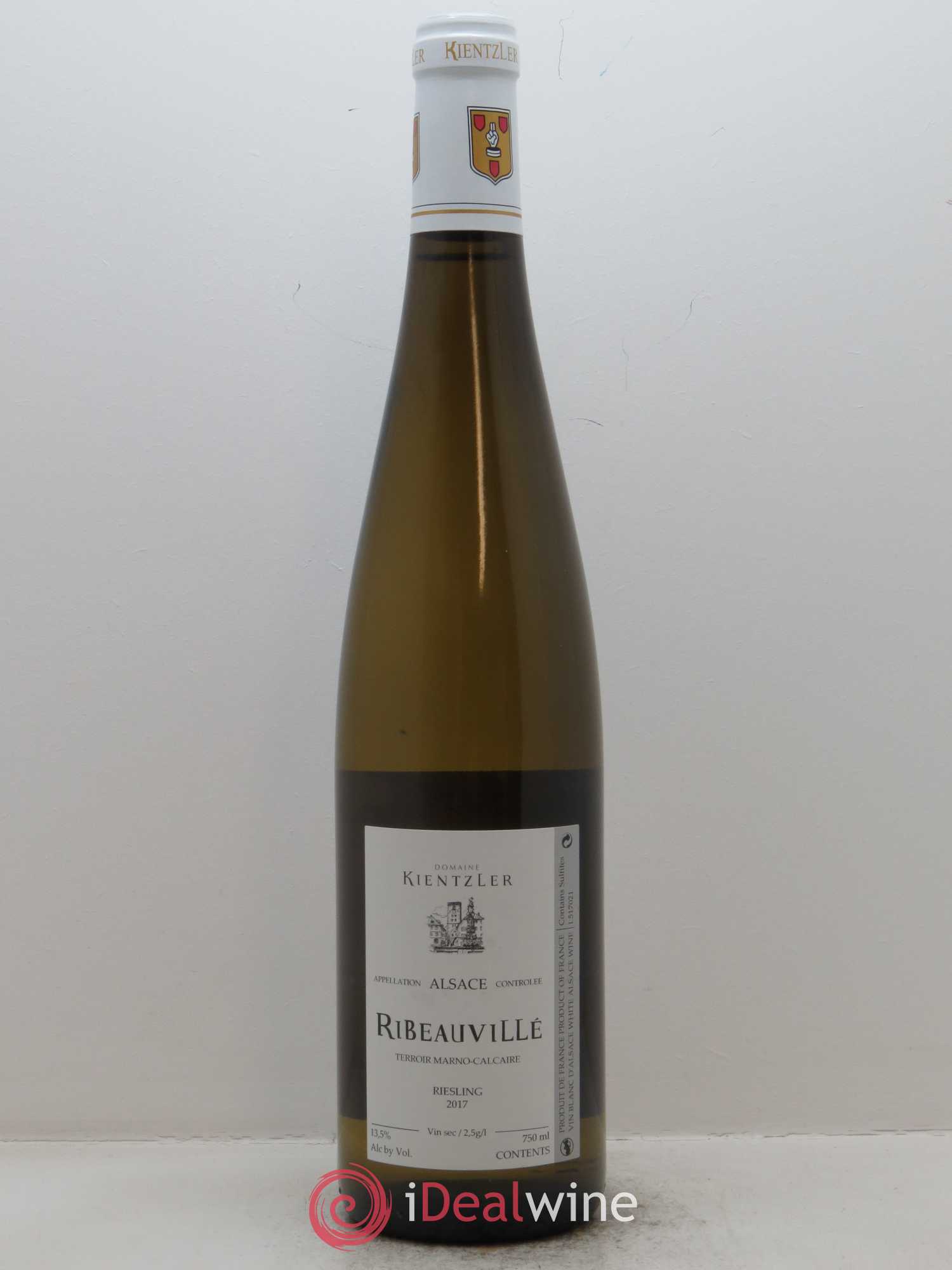 Alsace Riesling Ribeauvillé Kientzler 2017 - Posten von 1 Flasche - 1