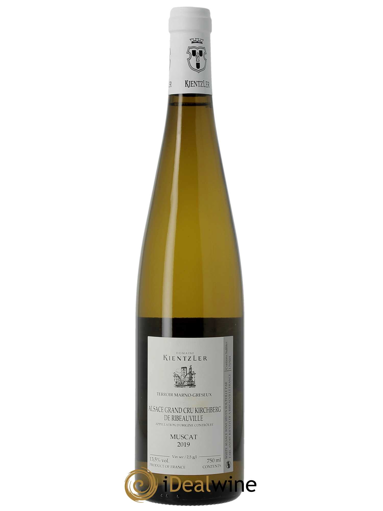 Alsace Muscat Grand Cru Kirchberg de Ribeauvillé Kientzler 2019 - Lot of 1 bottle - 1
