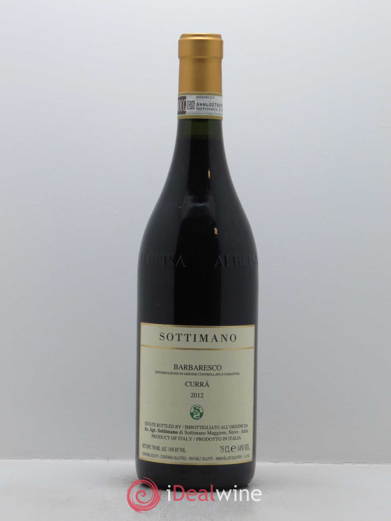 Barbaresco DOCG Currà Sottimano 2012 - Lot de 1 bouteille - 0