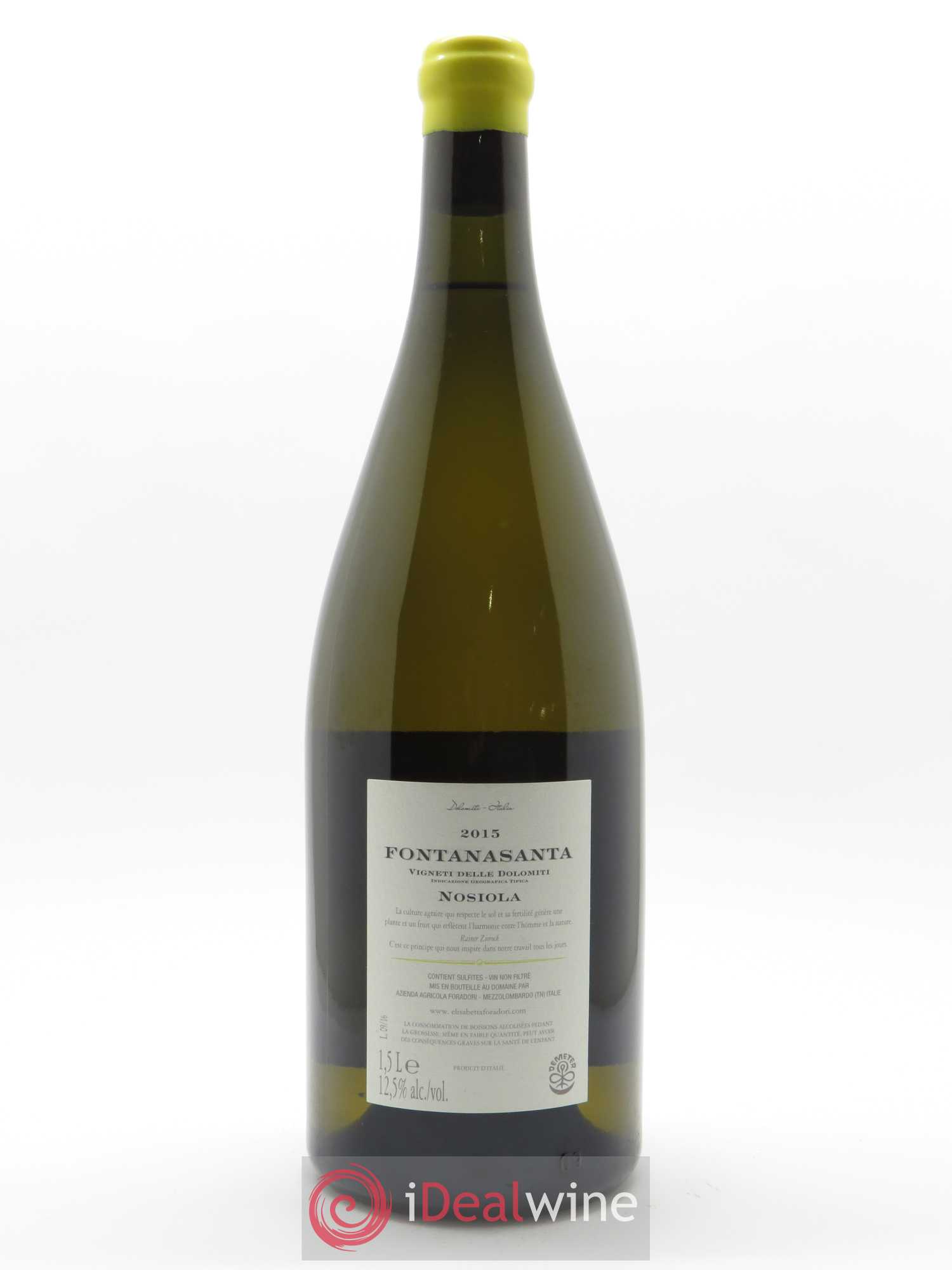 Vigneti delle Dolomiti IGT Fontanasanta Nosiola Elisabetta Foradori 2015 - Lot de 1 magnum - 1