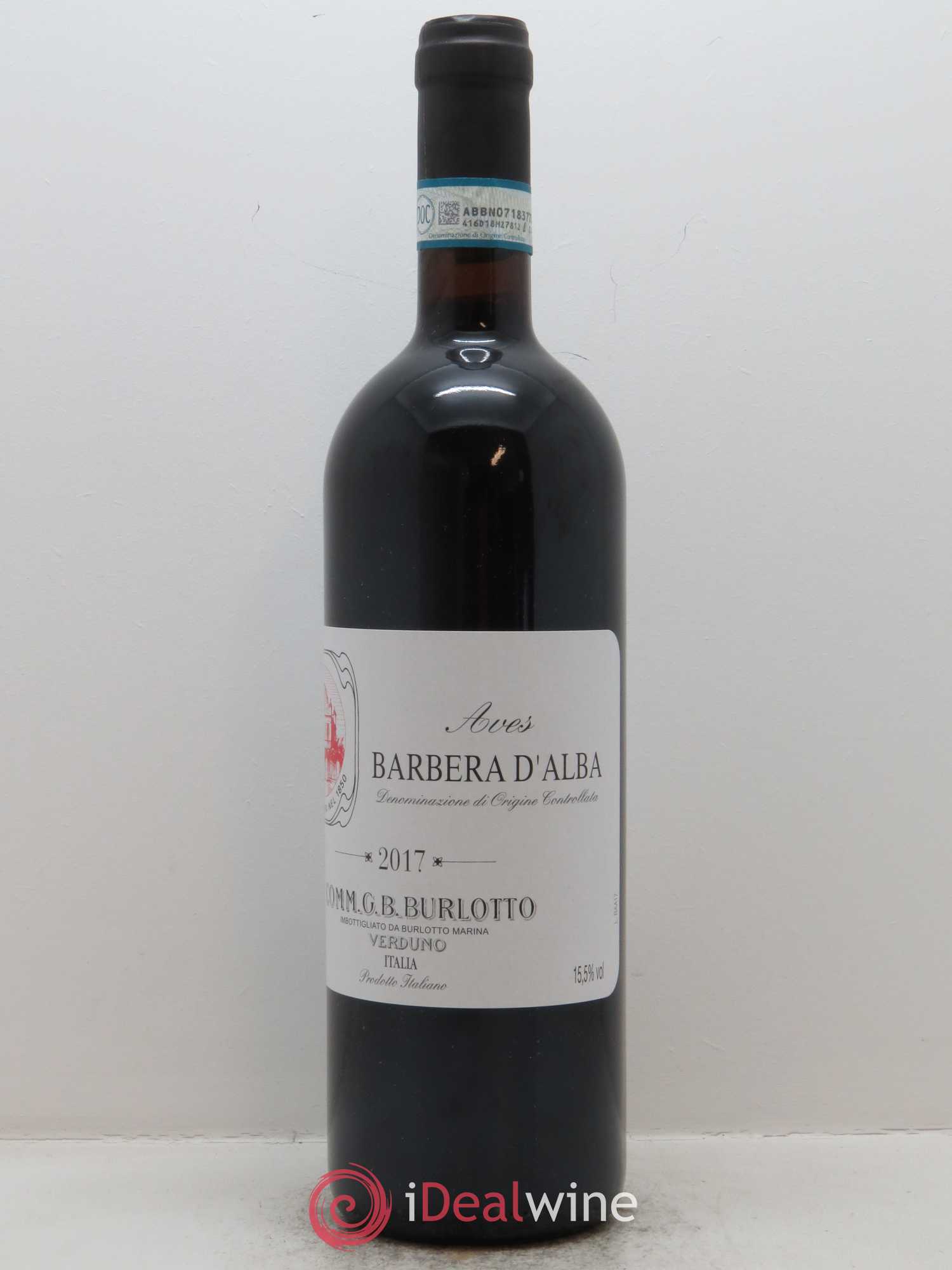 Barbera d'Alba DOC Aves Comm. Giovan Battista Burlotto 2017 - Lot de 1 bouteille - 1
