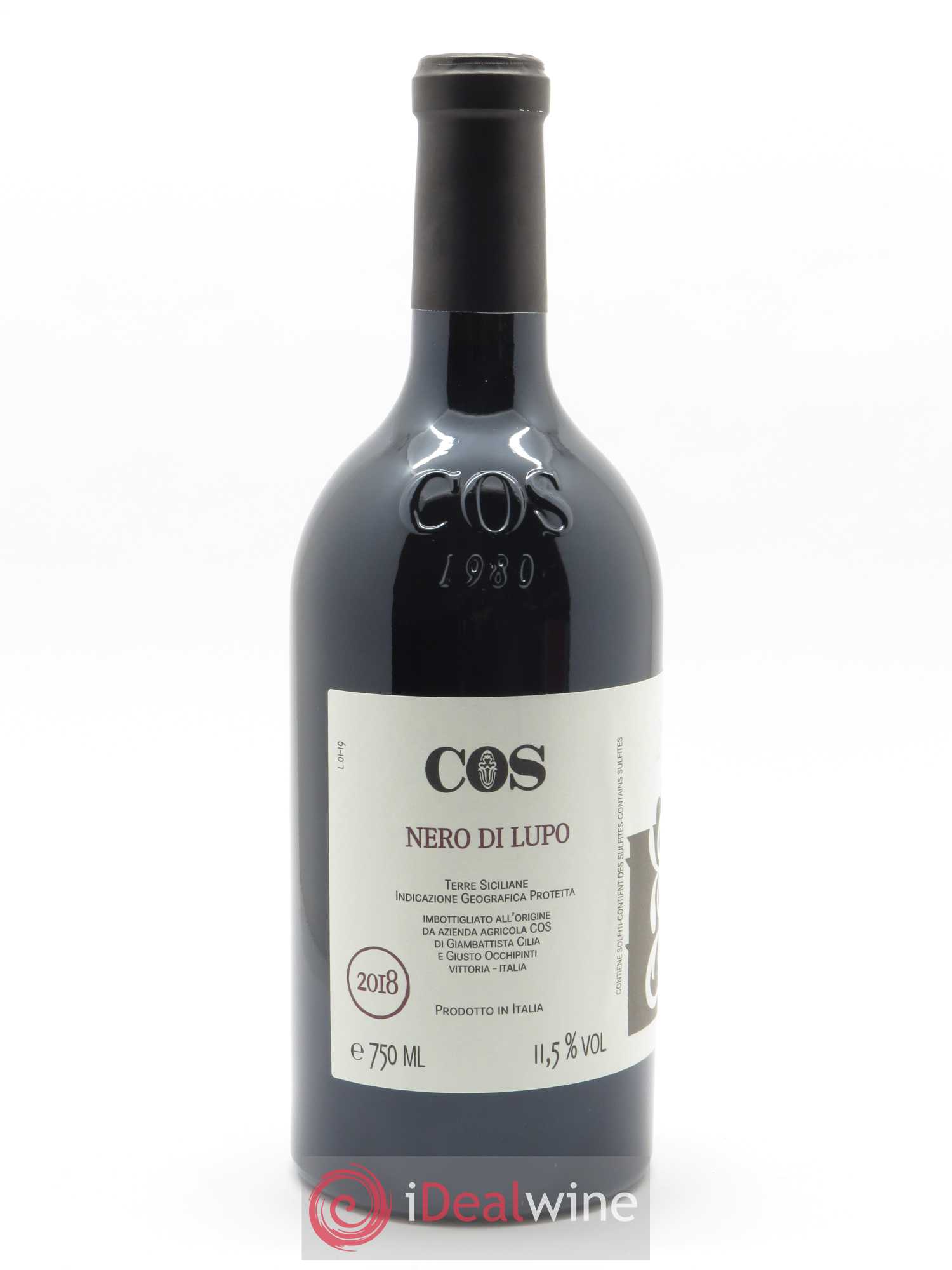 Terre Siciliane IGT Azienda Agricola Cos Nero di Lupo 2018 - Lot de 1 bouteille - 1