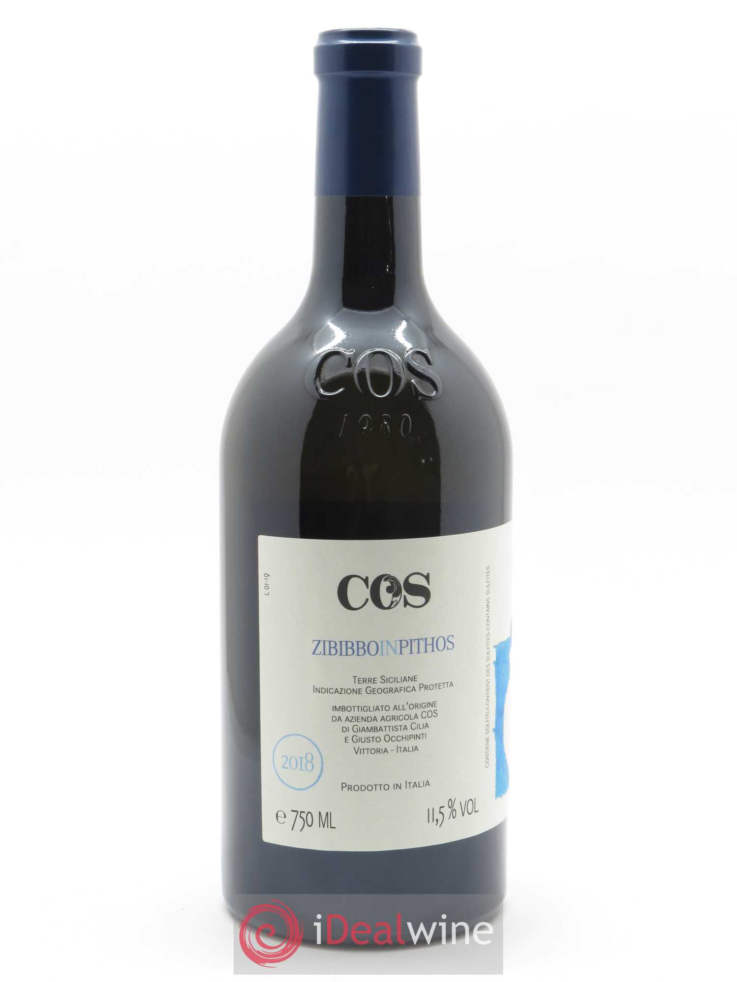 Terre Siciliane IGP Azienda Agricola Cos Zibibbo in Pithos 2018 - Lot de 1 bouteille - 1