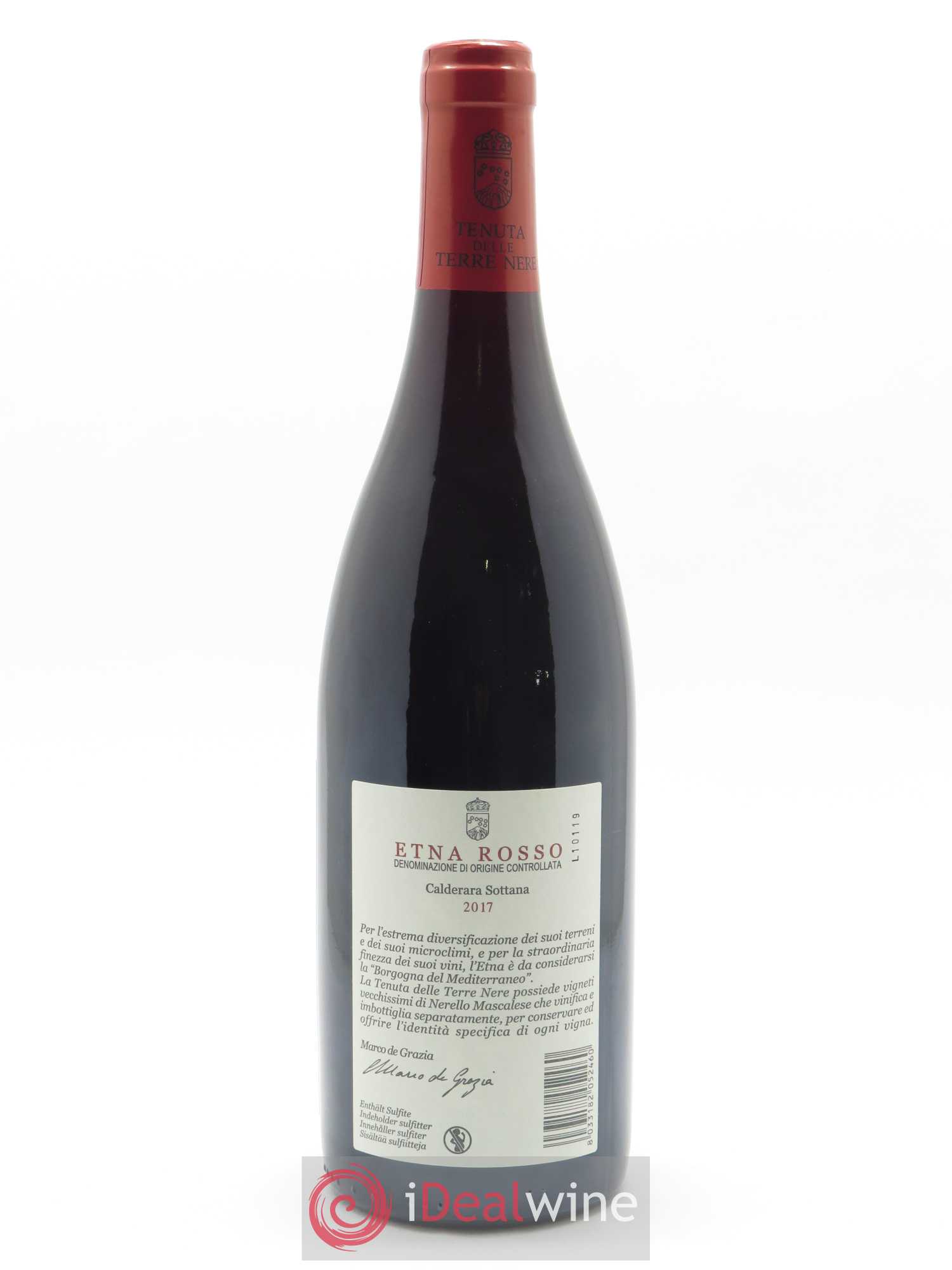 Etna Rosso DOC Tenuta delle Terre Nere Calderara Sottana 2017 - Lot de 1 bouteille - 1