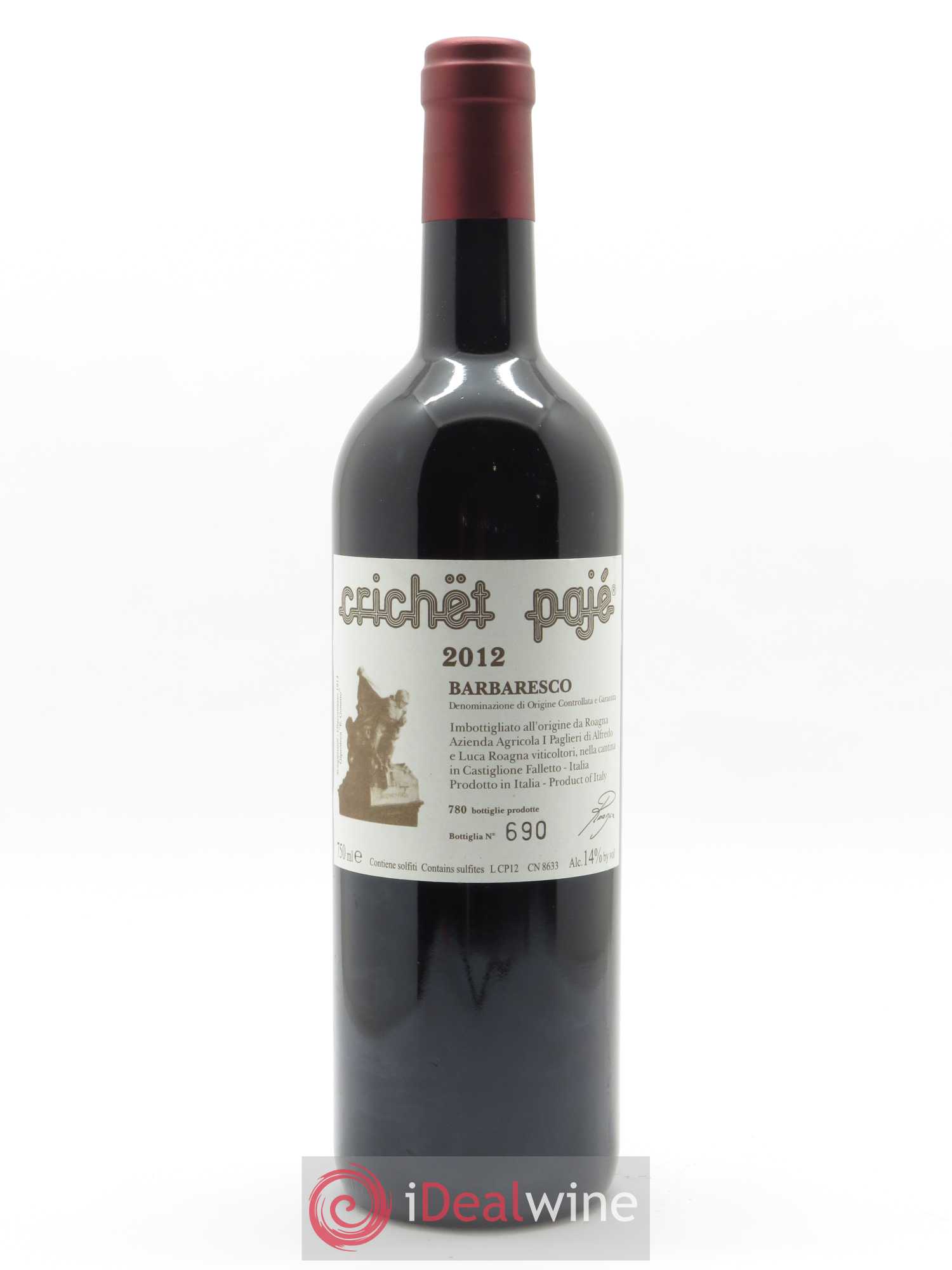 Barbaresco DOCG Crichet Pajé Roagna 2012 - Lot de 1 bouteille - 0
