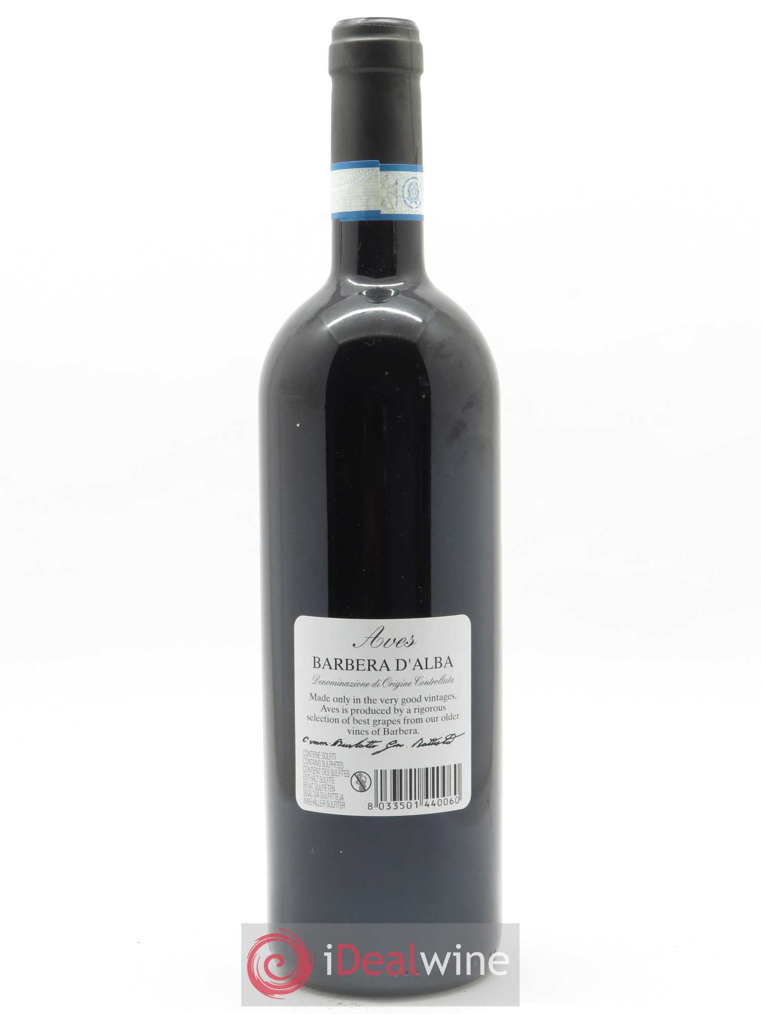 Barbera d'Alba DOC Aves Comm. Giovan Battista Burlotto 2019 - Lot de 1 bouteille - 1