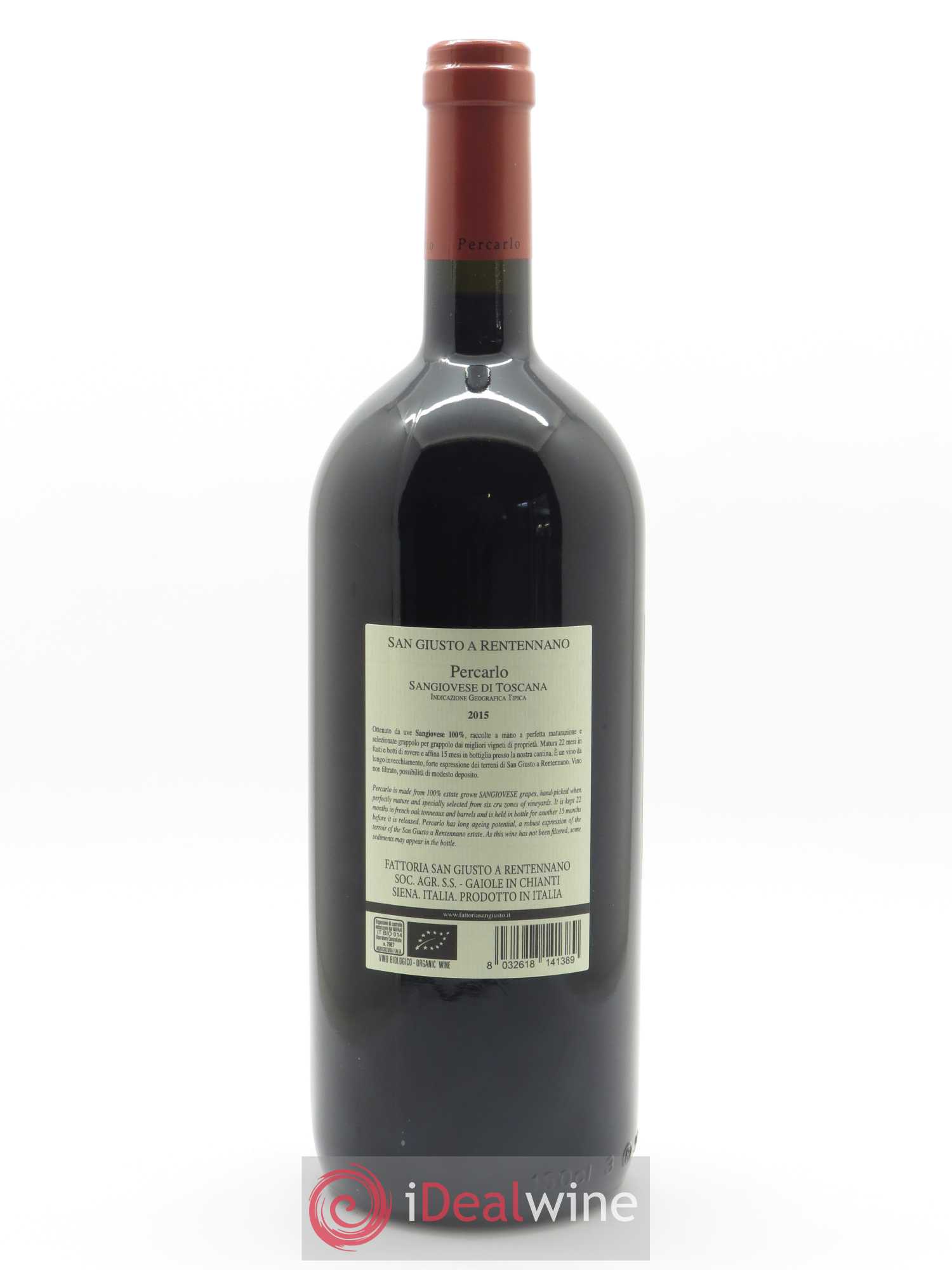 Toscana IGT San Giusto a Rentennano Percarlo Famille Martini di Cigala 2014 - Lot de 1 magnum - 2