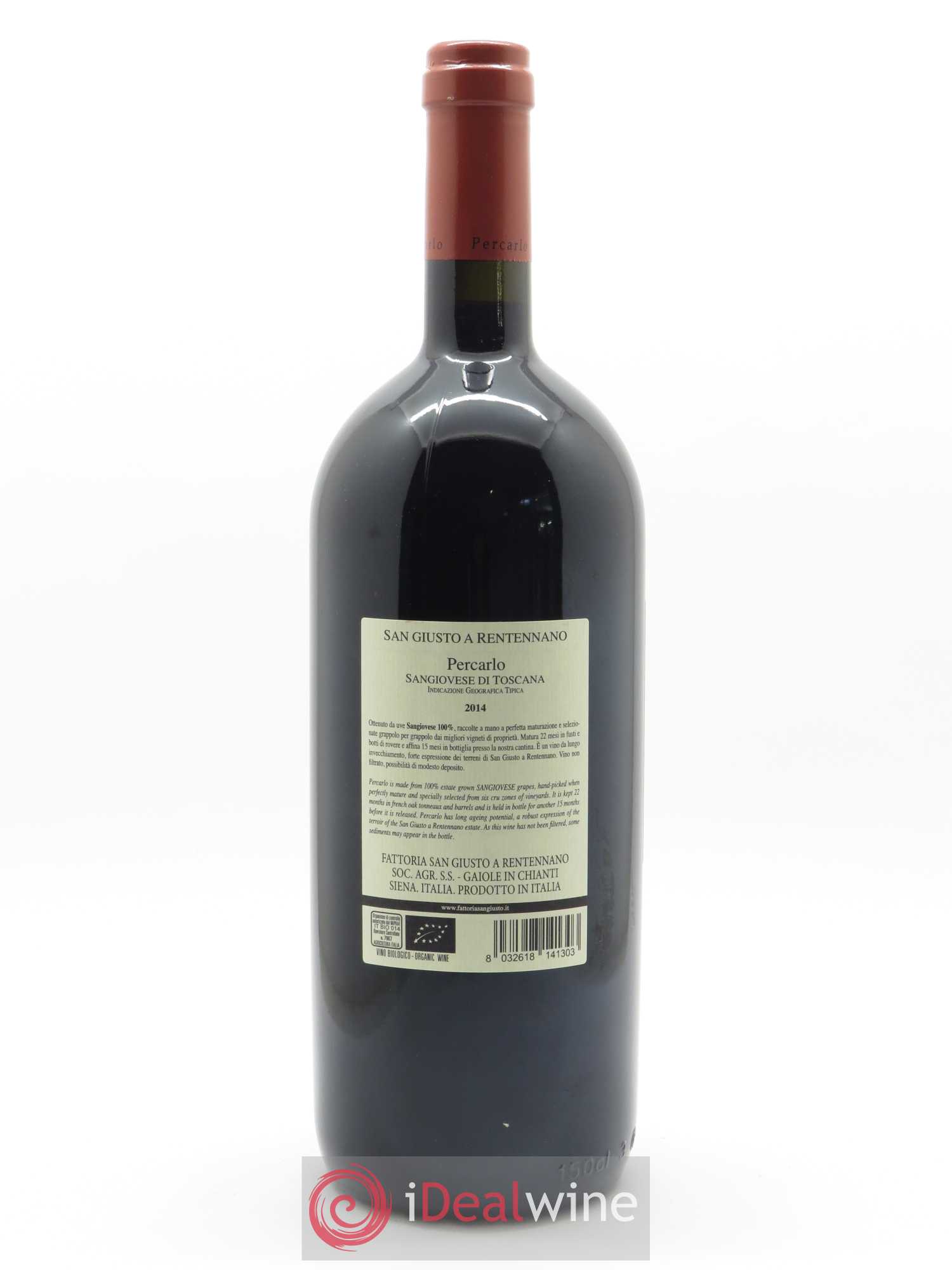 Toscana IGT San Giusto a Rentennano Percarlo Famille Martini di Cigala 2015 - Lot de 1 magnum - 2
