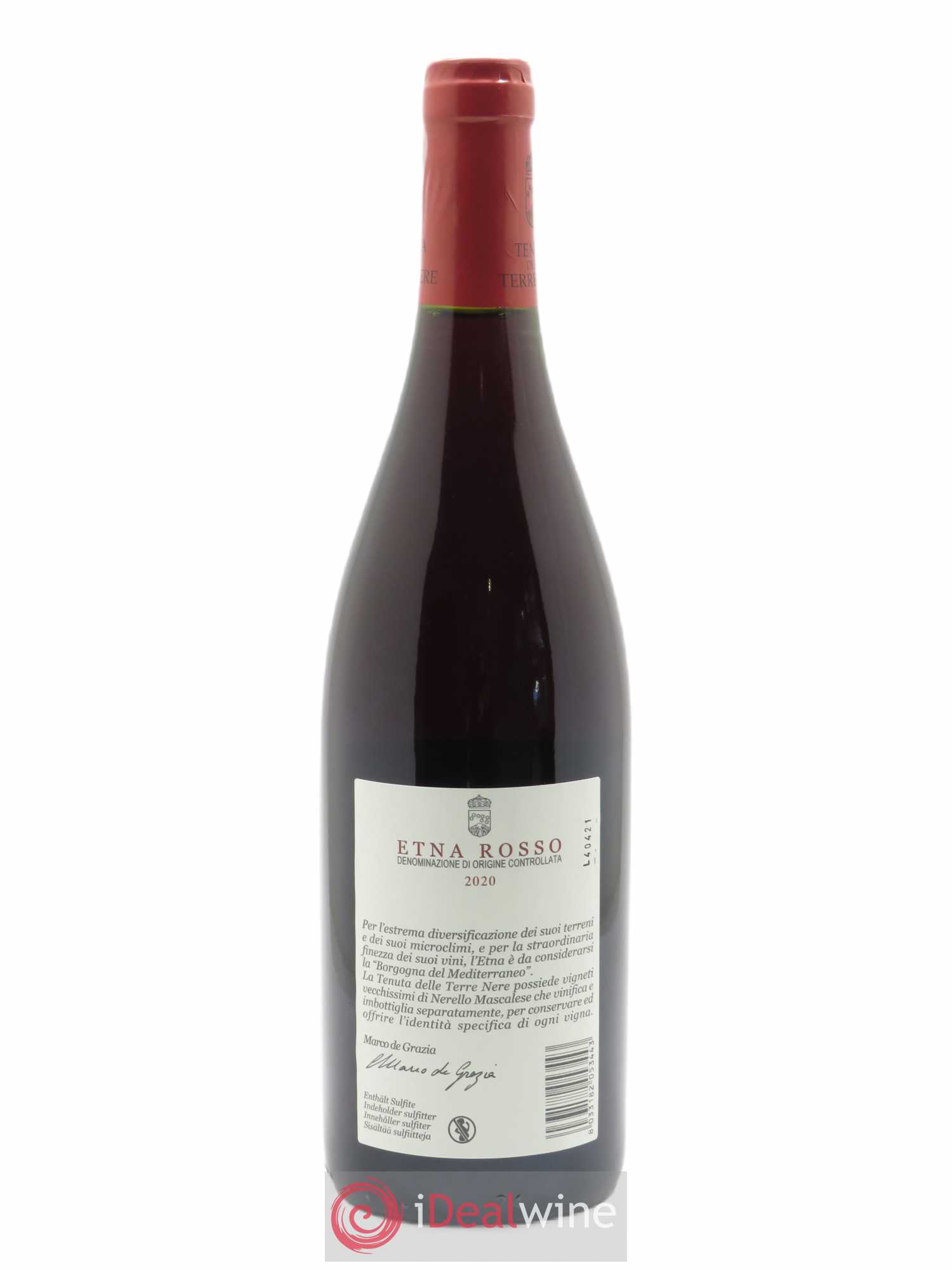 Etna Rosso DOC Tenuta delle Terre Nere 2020 - Lot de 1 bouteille - 1