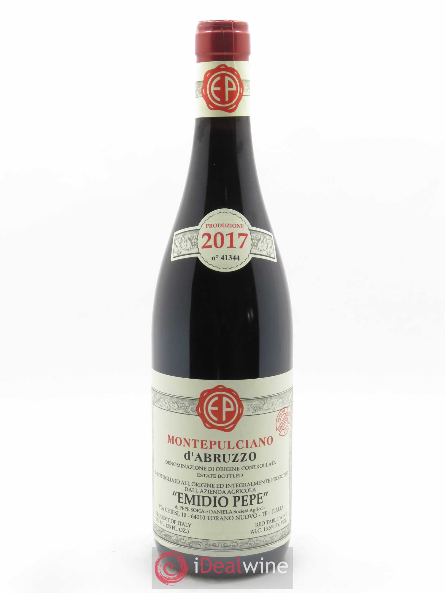 Montepulciano d'Abruzzo DOC Riserva Vecchie Viti Emidio Pepe 2017 - Lot de 1 bouteille - 0