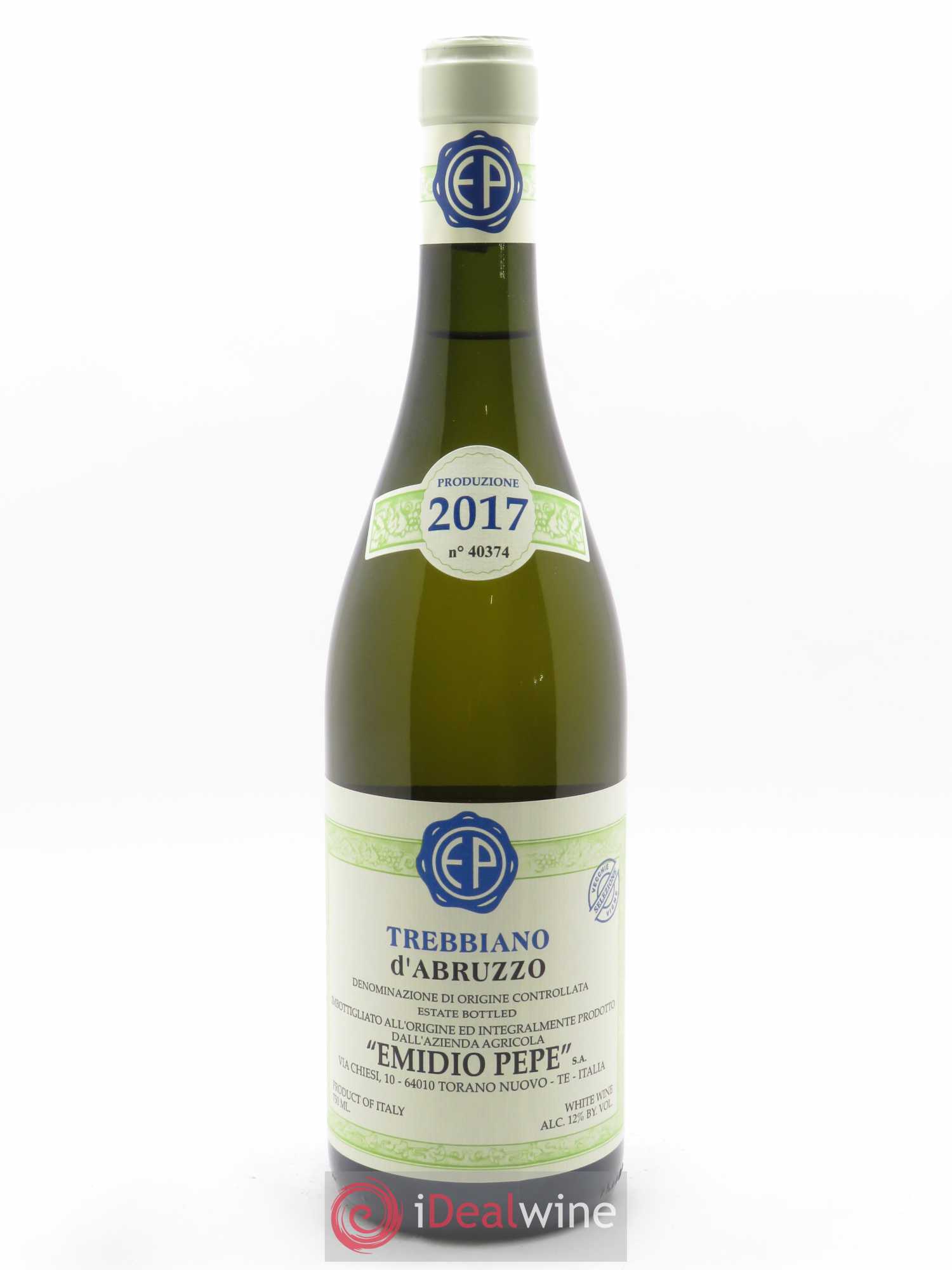 Trebbiano d'Abruzzo DOC Vecchie Viti Emidio Pepe 2017 - Lot de 1 bouteille - 0