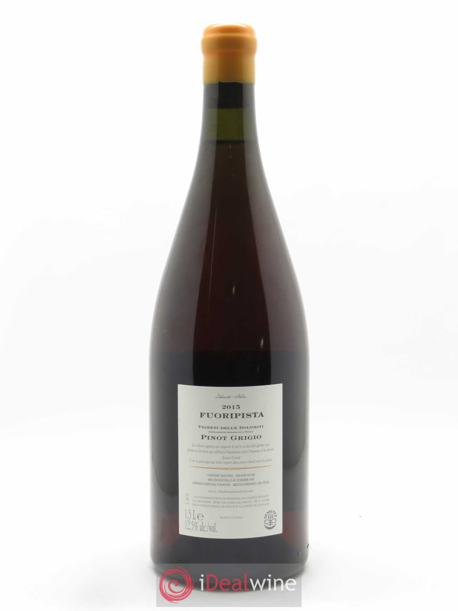 Vigneti delle Dolomiti IGT Fuoripista Pinot Grigio Elisabetta Foradori 2015 - Lot of 1 magnum - 1