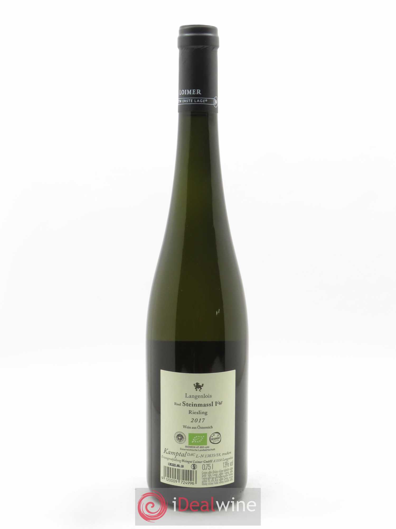 Riesling Loimer Langenlois Steinmassl Erste Lage 2017 - Lot of 1 bottle - 1