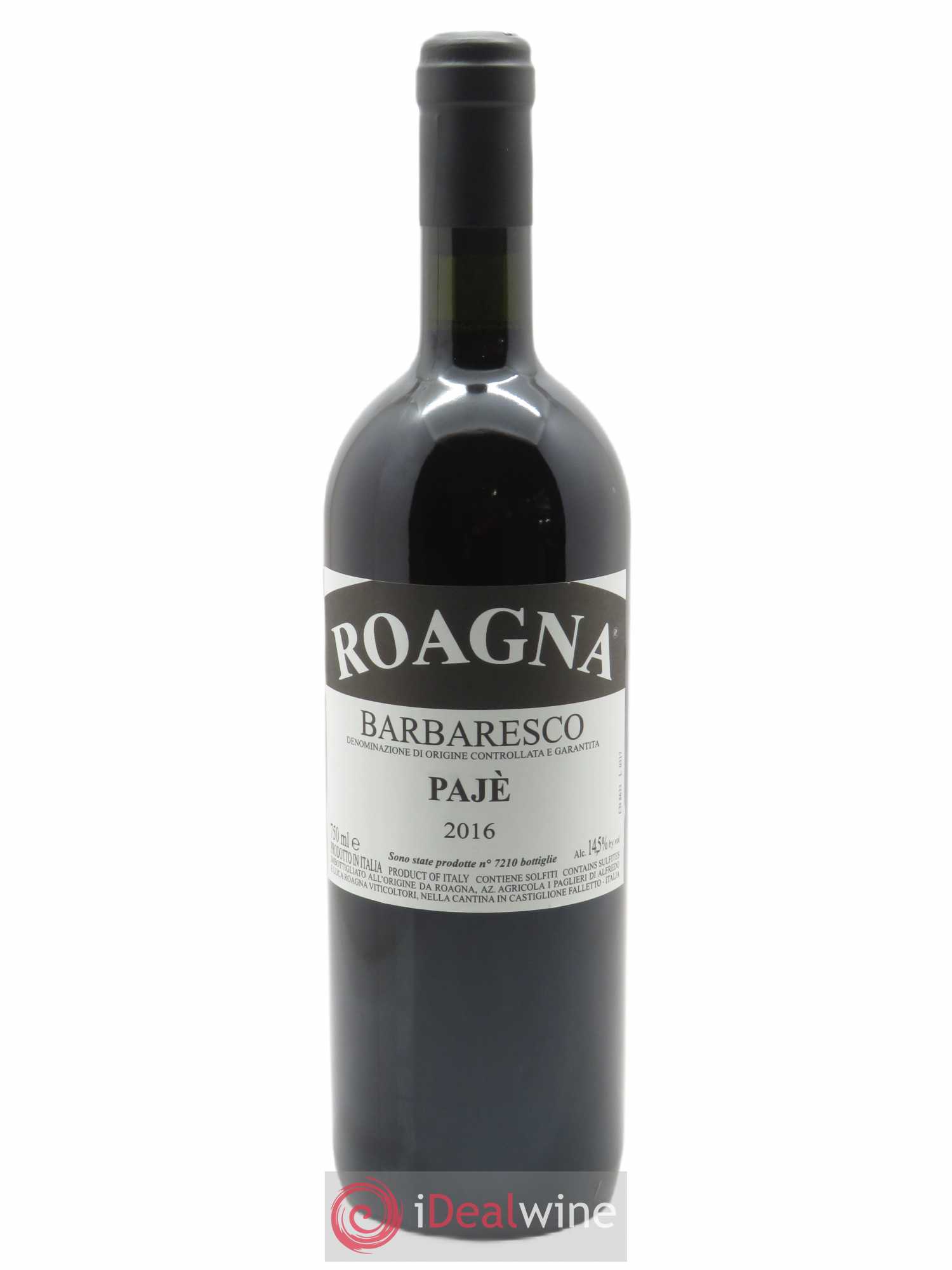 Barbaresco DOCG Pajè Roagna 2016 - Lot de 1 bouteille - 0