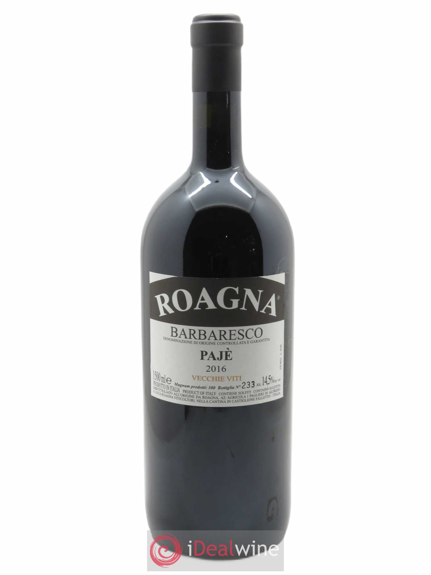 Barbaresco DOCG Pajè Vecchie Viti Roagna 2016 - Lot de 1 magnum - 0