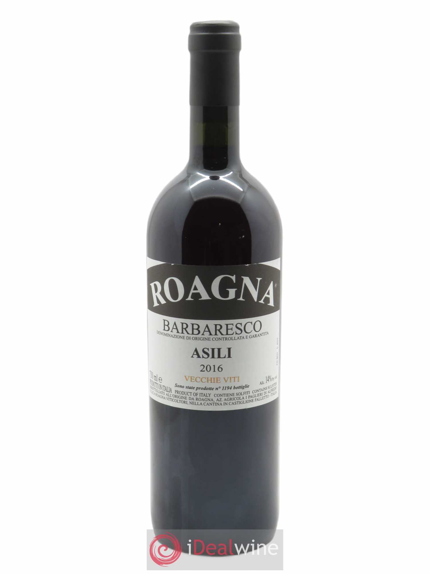 Barbaresco DOCG Asili Vecchie Viti Roagna 2016 - Lot de 1 bouteille - 0