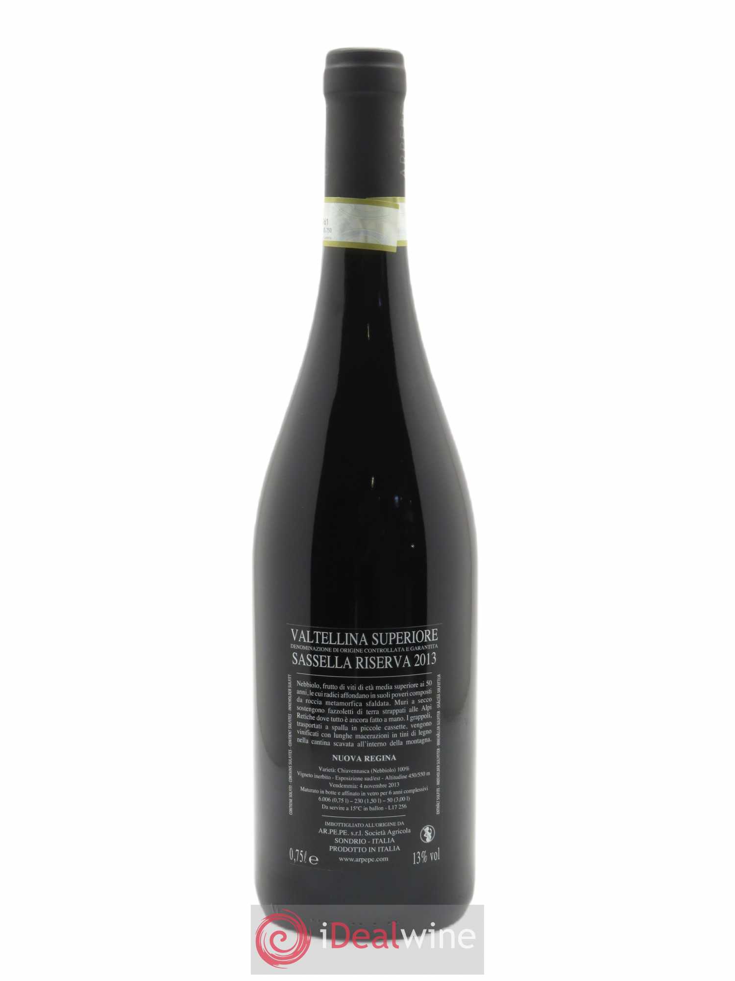 Valtellina Superiore DOCG Ar.Pe.Pe. Sassella - Riserva Nuova Regina 2013 - Lot de 1 bouteille - 1