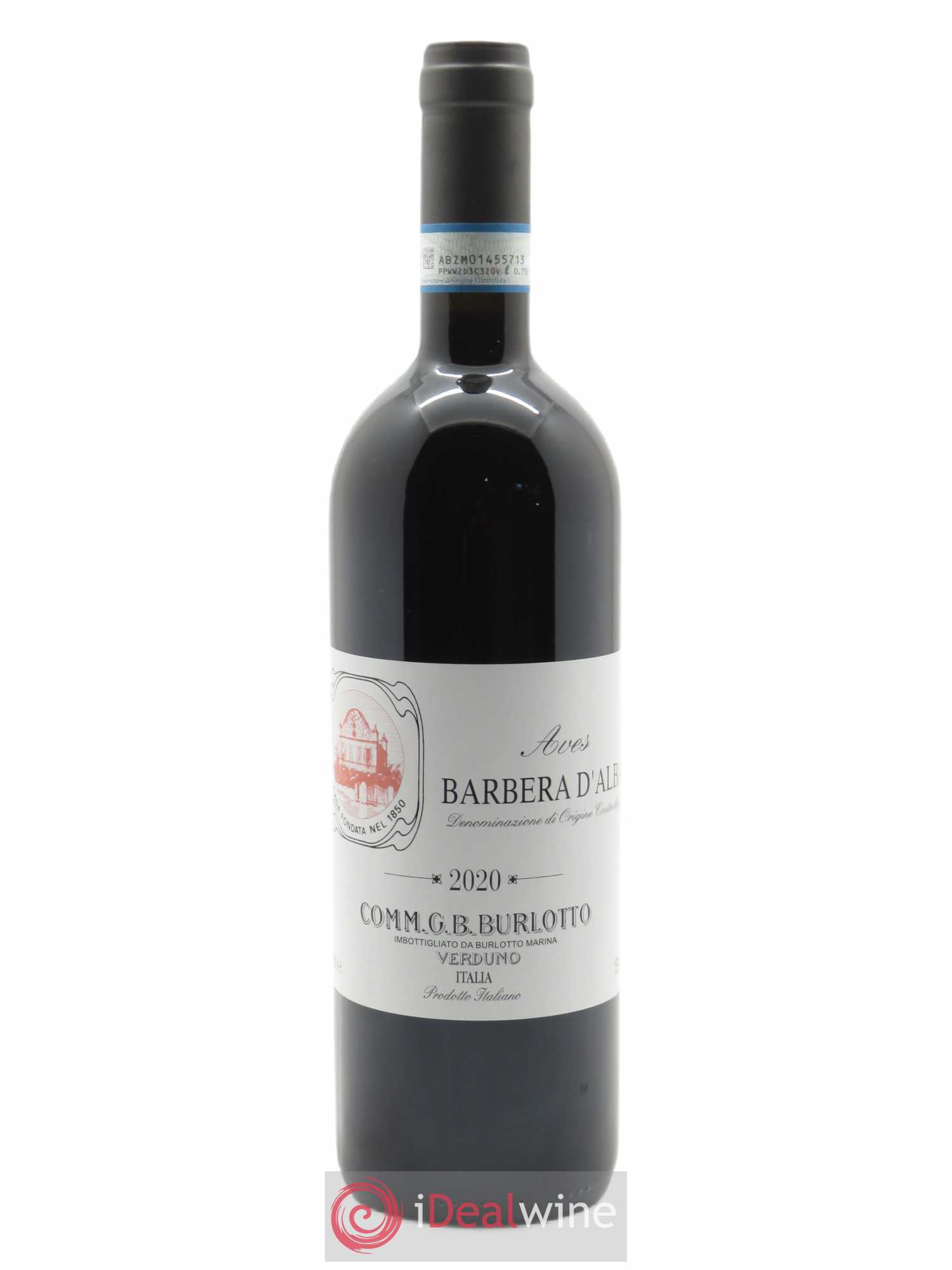 Barbera d'Alba DOC Aves Comm. Giovan Battista Burlotto 2020 - Lot de 1 bouteille - 0