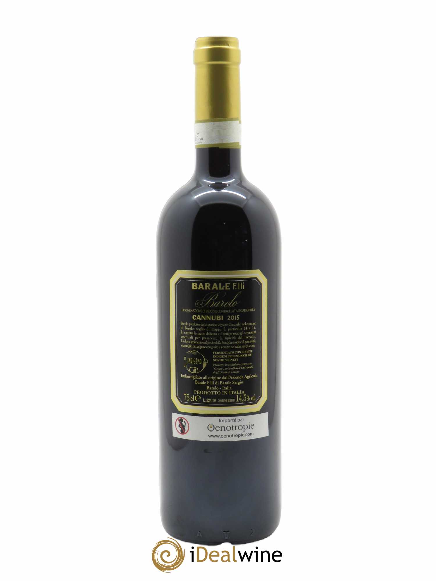 Barolo DOCG Barale Fratelli Canubi  2015 - Lot of 1 bottle - 1