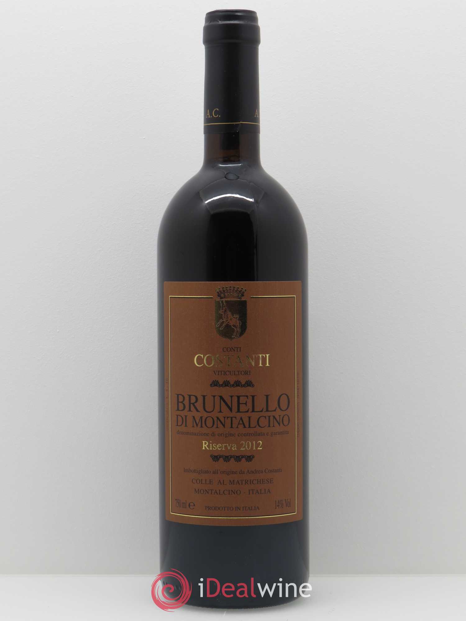 Brunello di Montalcino DOCG Conti Costanti Riserva 2012 - Lot de 1 bouteille - 0
