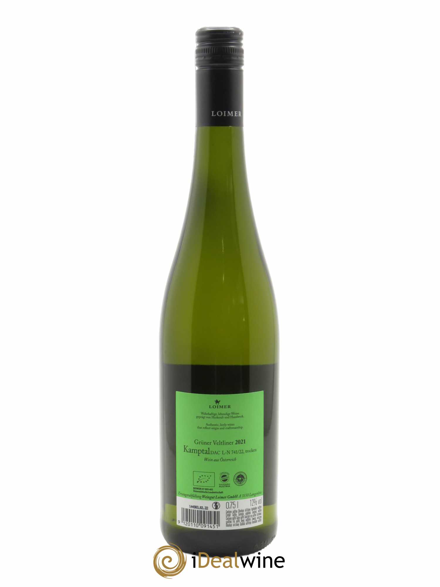 Gruner Veltiner Loimer 2021 - Lot de 1 bouteille - 1