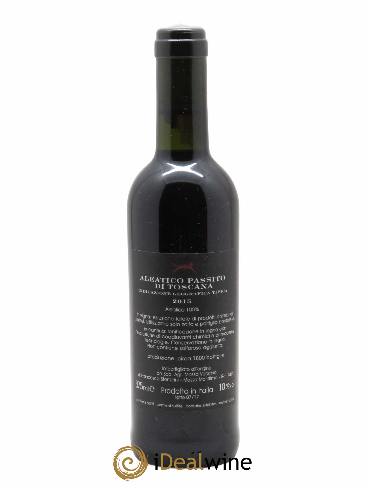 Aleatico Passito di Toscana IGT Massa Vecchia 2015 - Lot de 1 demi bouteille - 1