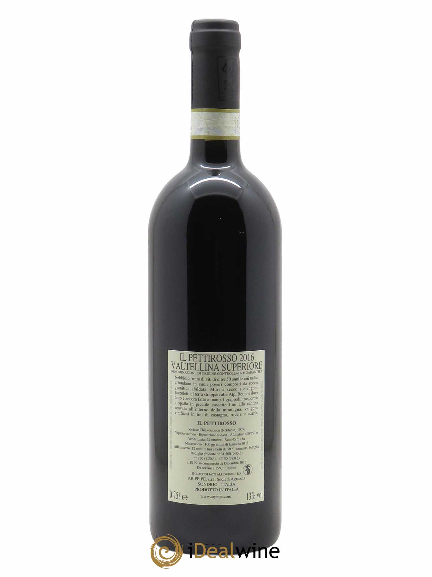 Valtellina Superiore DOCG Ar.Pe.Pe. Il Pettirosso 2016 - Lot de 1 bouteille - 1