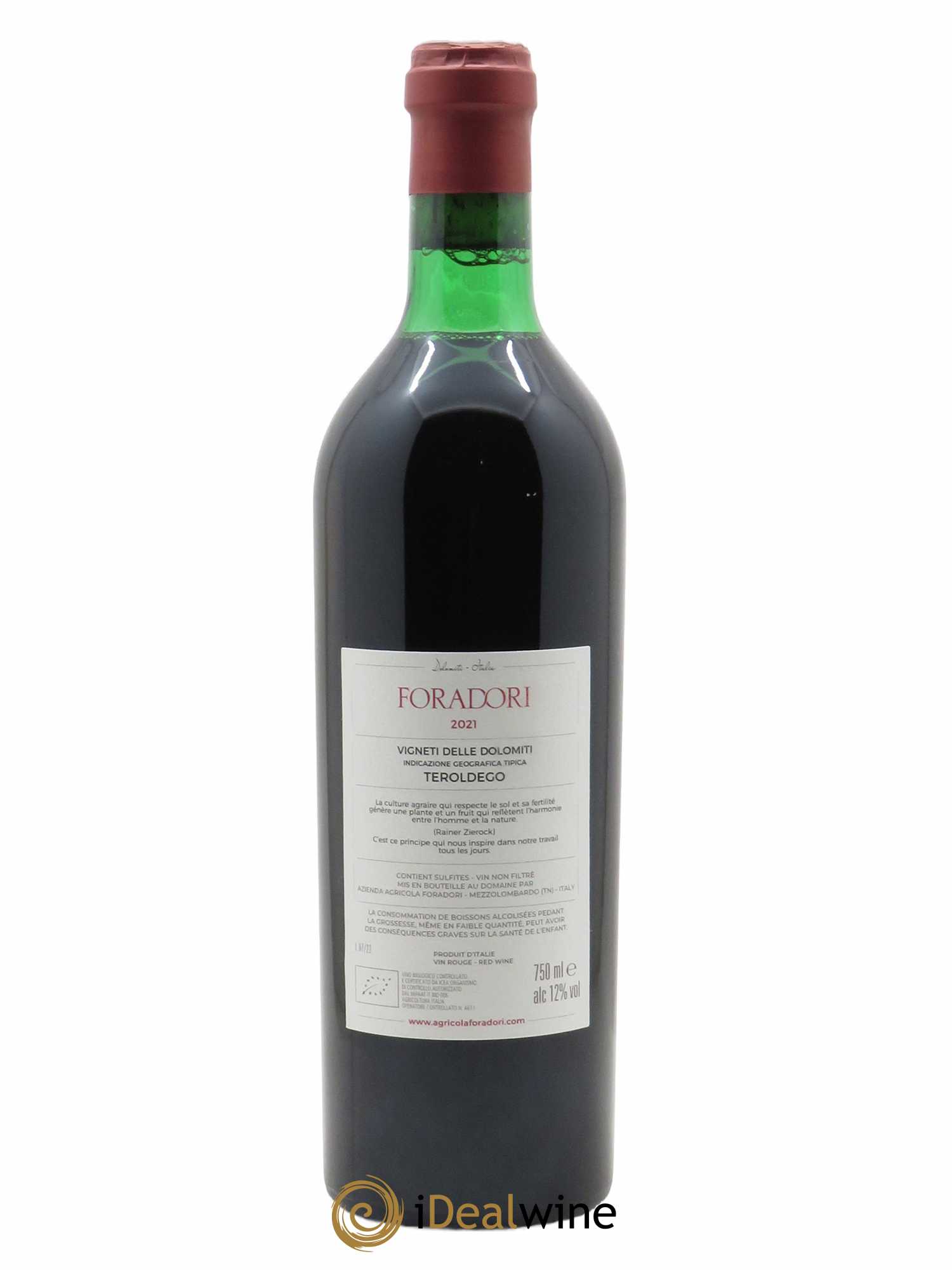 Vigneti delle Dolomiti IGT Morei - Teroldego Elisabetta Foradori 2021 - Lot of 1 bottle - 1