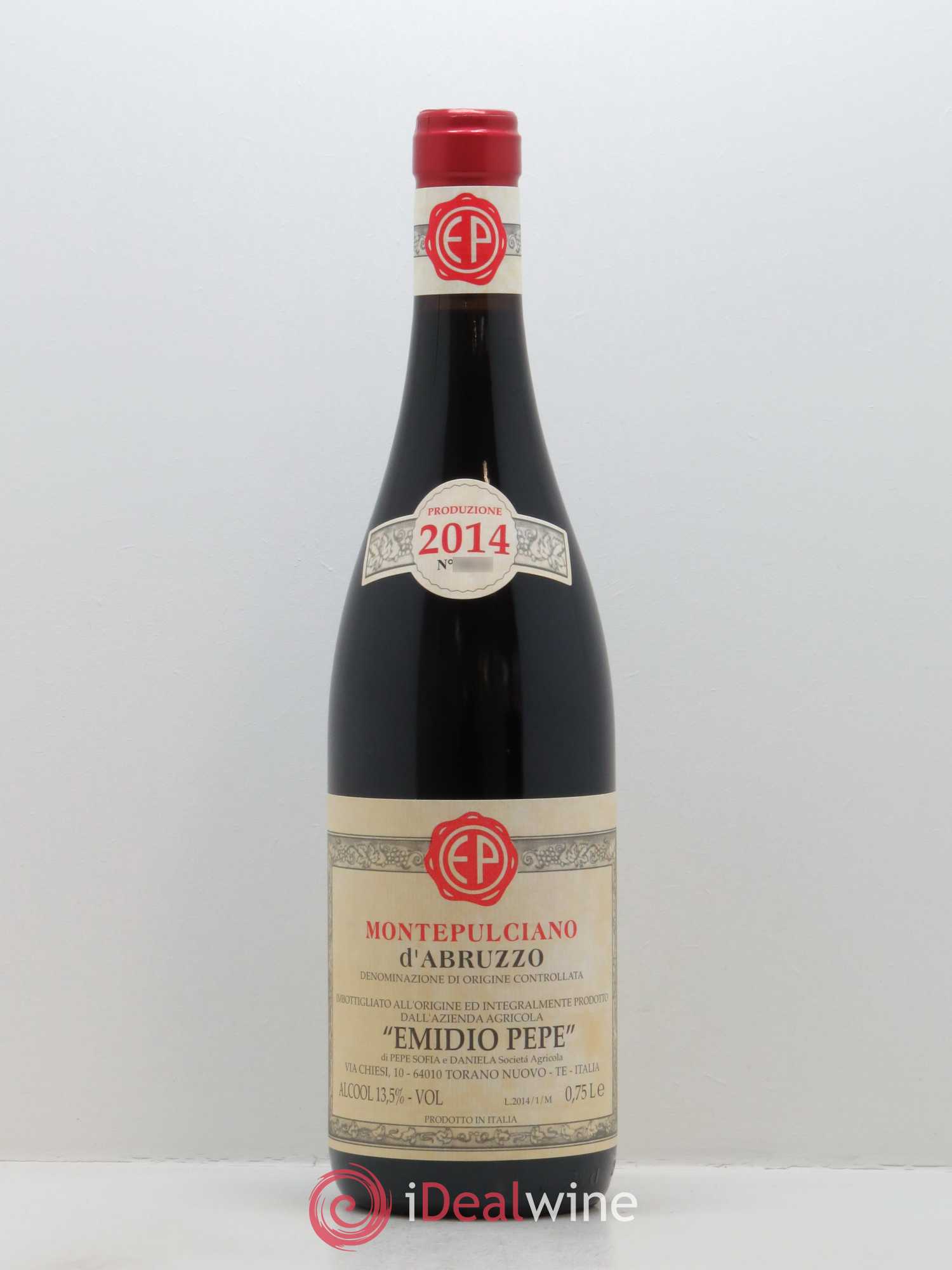 Montepulciano d'Abruzzo DOC Riserva Vecchie Viti Emidio Pepe 2014 - Lot de 1 bouteille - 0